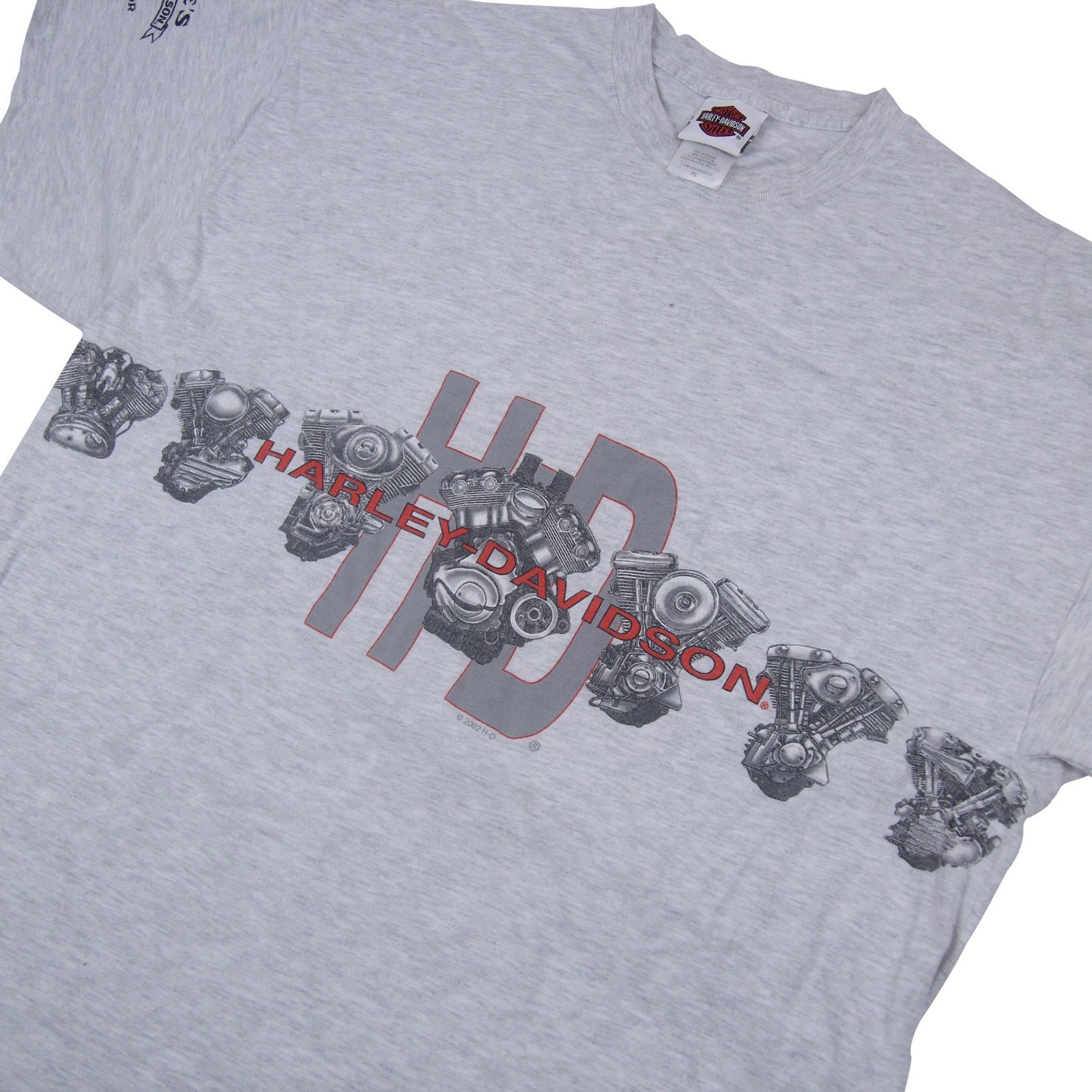 Harley Davidson × Vintage Vintage Harley Davidson Allover Print V-twin Graphic T Shirt Size US XL / EU 56 / 4 - 2 Thumbnail