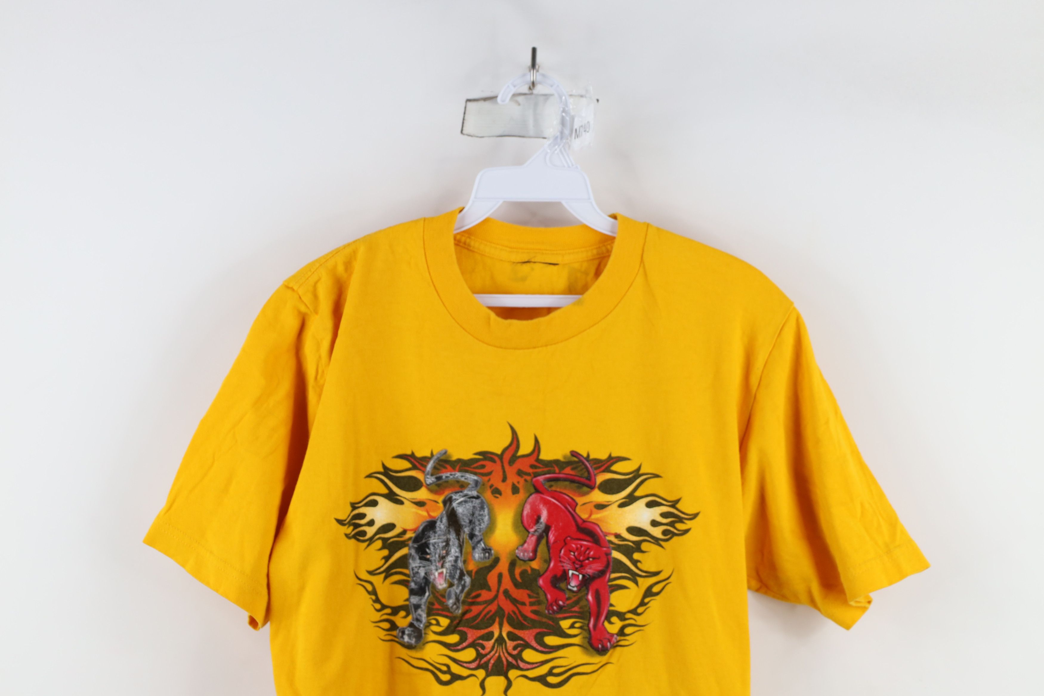Vintage Vintage 90s Y2K Streetwear Tribal Fire Flames T-Shirt Size US S / EU 44-46 / 1 - 2 Thumbnail