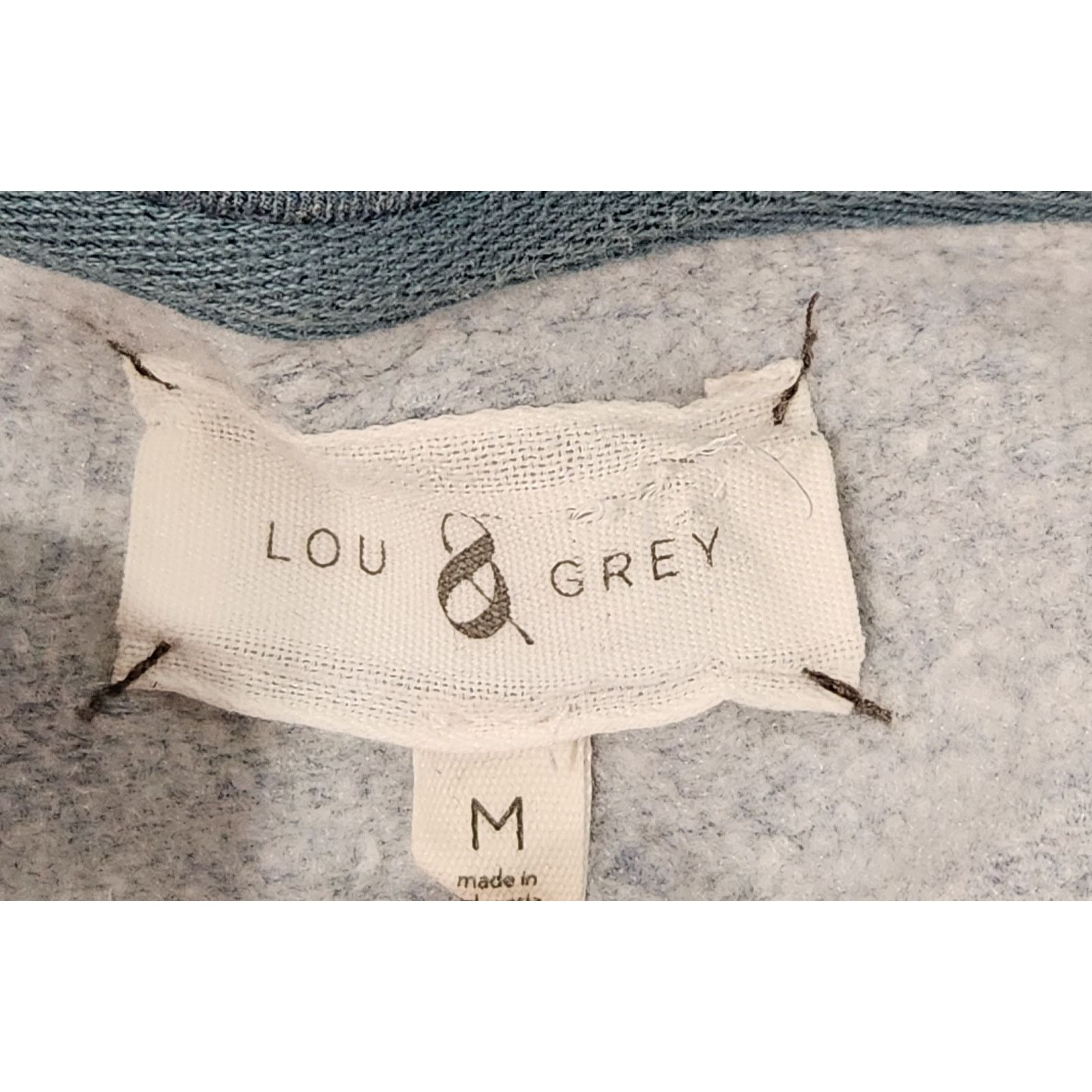 Lou & Grey Lou & Grey Blue Marled Cowl Neck Athleisure Top Medium Soft Size M / US 6-8 / IT 42-44 - 5 Thumbnail