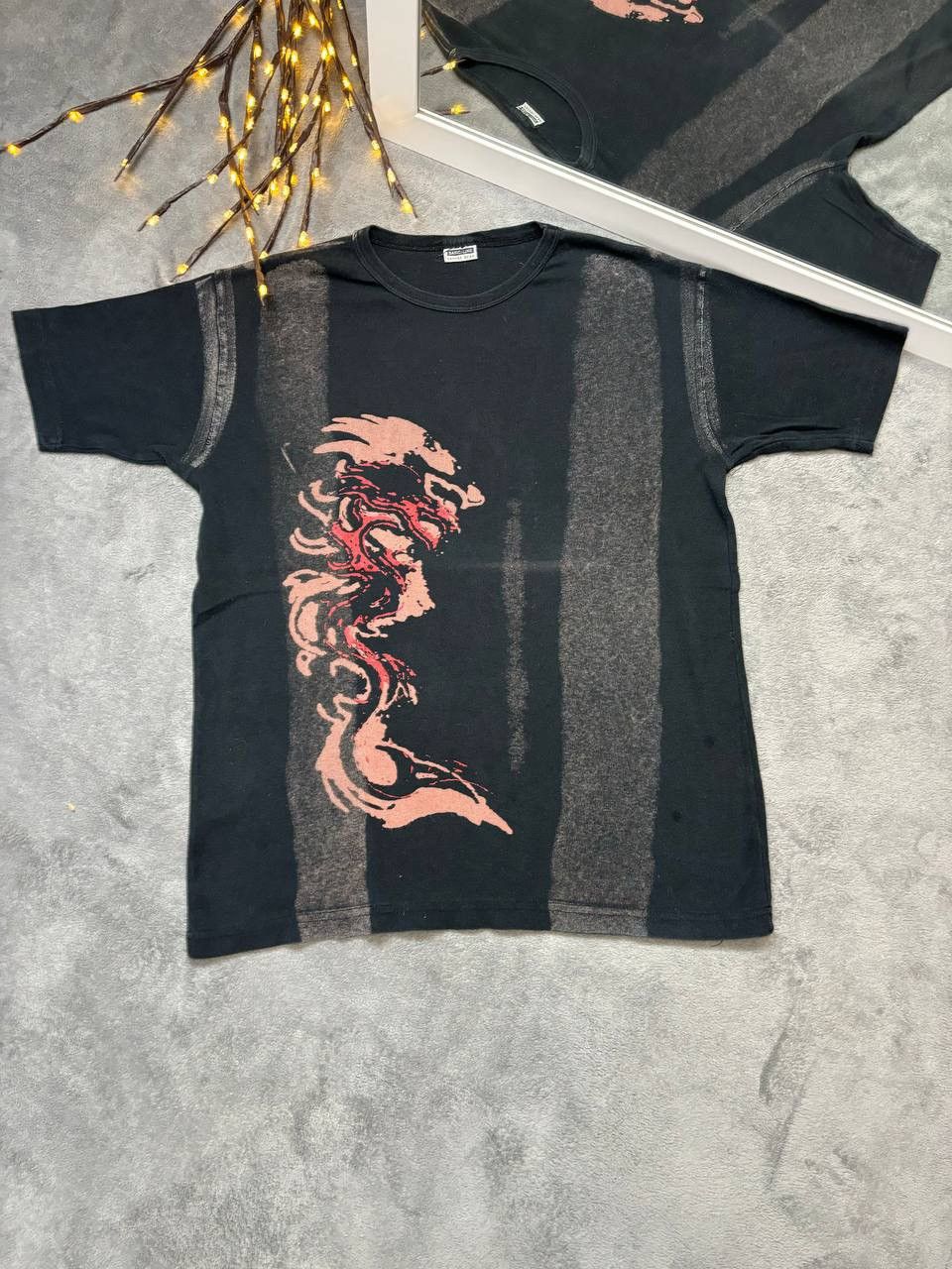 Band Tees × Japanese Brand × Vintage Vintage Y2K JAPANESE DRAGON ABSTRACT Opium faded 90s t shirt Size US M / EU 48-50 / 2 - 1 Thumbnail