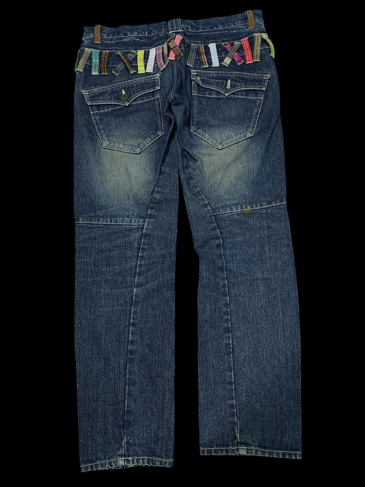 Japanese Brand Twist Legs 🎌💥 Denim Streewear Double Waist 💥 Size US 34 / EU 50 - 5 Thumbnail