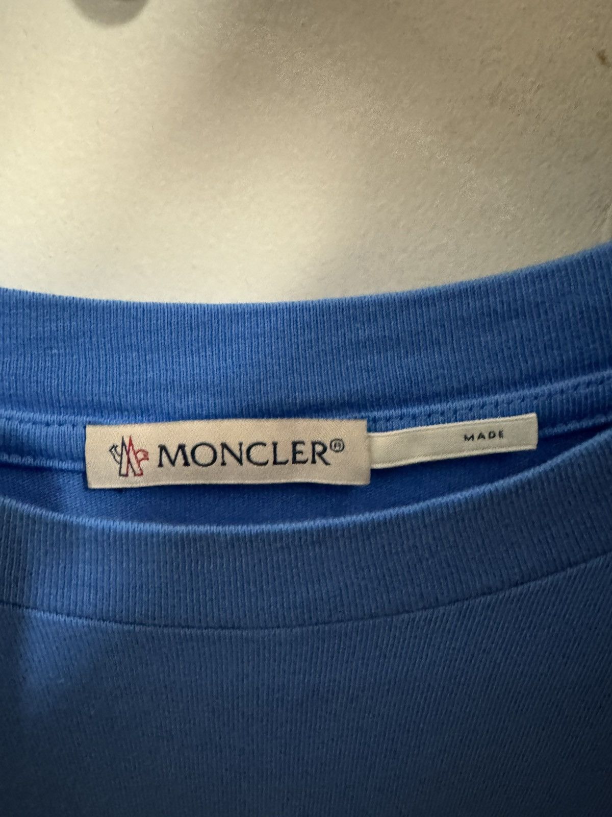 Moncler Moncler Light Blue T Shirt Size US M / EU 48-50 / 2 - 2 Thumbnail
