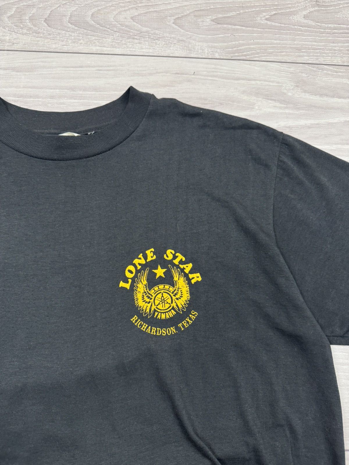 Yamaha Vintage 80s 90s Yamaha Lone Star Single Stitch T-Shirt Size US L / EU 52-54 / 3 - 5 Thumbnail