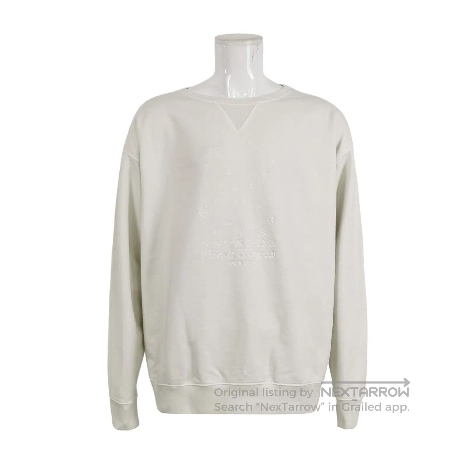 Maison Margiela Maison Margiela Cotton Crewneck Logo Sweatshirt L. Size US L / EU 52-54 / 3 - 3 Thumbnail