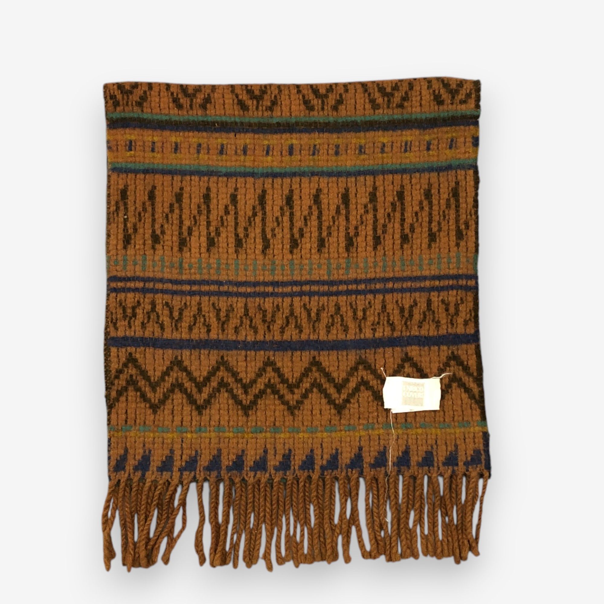 Enrico Coveri Vintage Enrico Coveri Scarf Muffler Wool Aztec Scarves Size ONE SIZE - 2 Thumbnail
