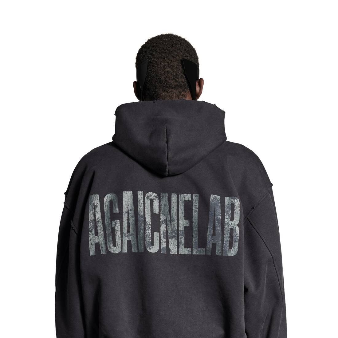 Balenciaga o1la1rc1a0925 Agaicnelab Hooded Bomber Jacket in Black Size US S / EU 44-46 / 1 - 5 Thumbnail