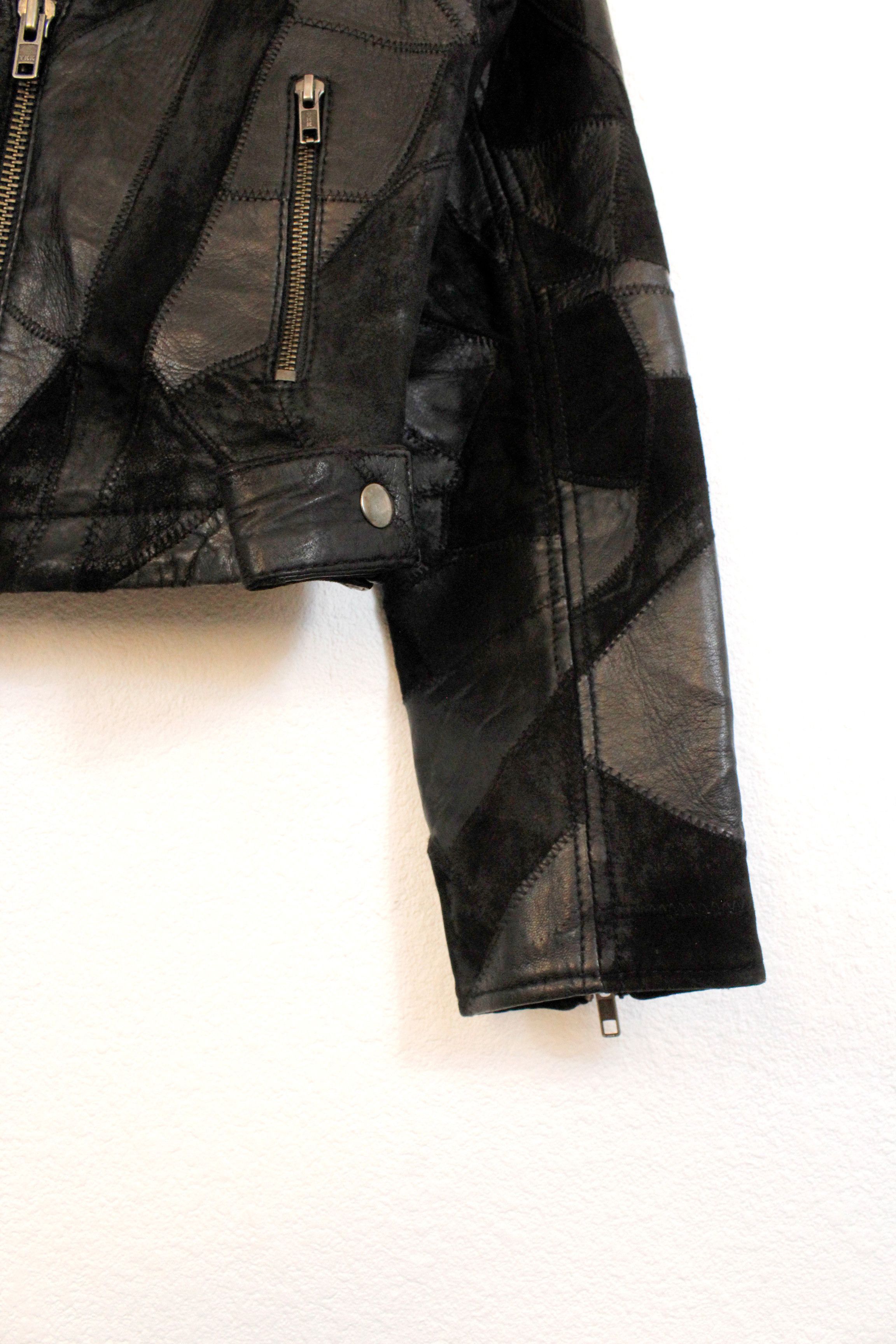 Leather Womens Religion Leather Suede Patchwork Biker Jacket M size Size M / US 6-8 / IT 42-44 - 7 Thumbnail