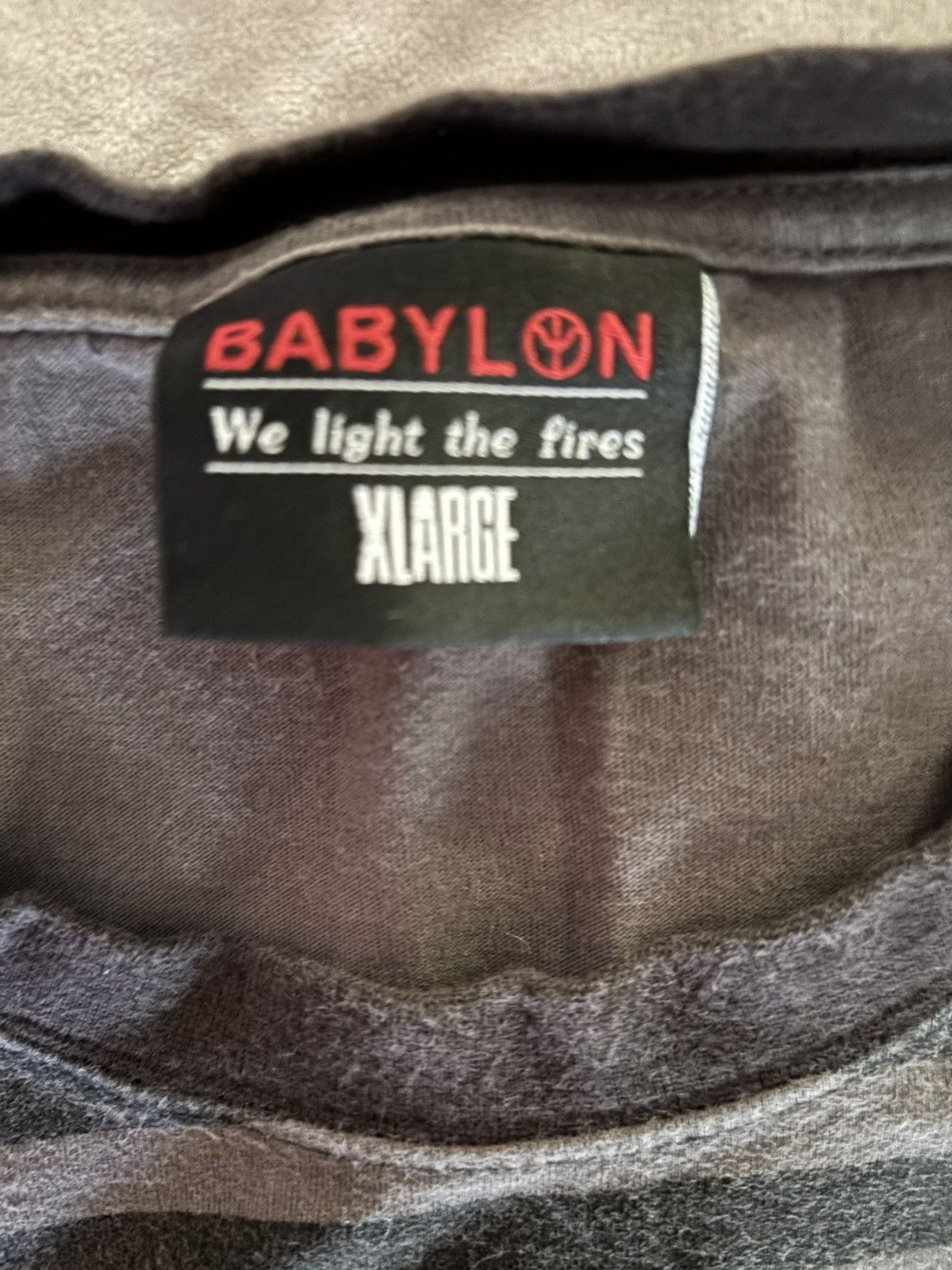 Babylon Babylon Gray/Black Striped Short-Sleeved T-Shirt Size US XL / EU 56 / 4 - 3 Thumbnail