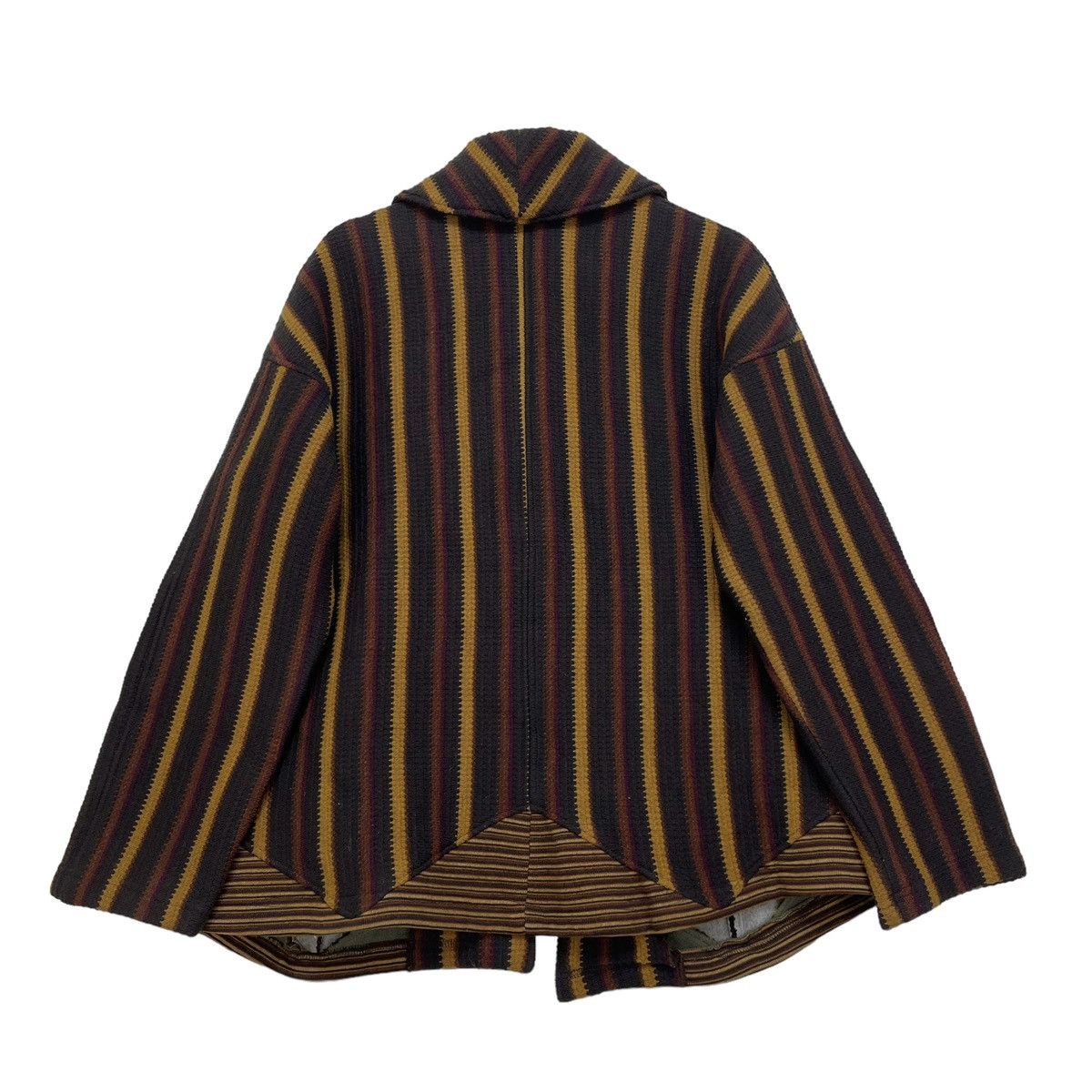 Other 💥Shawl Collar Designer Made In France Stripes Wool Blanket Size M / US 6-8 / IT 42-44 - 2 Thumbnail