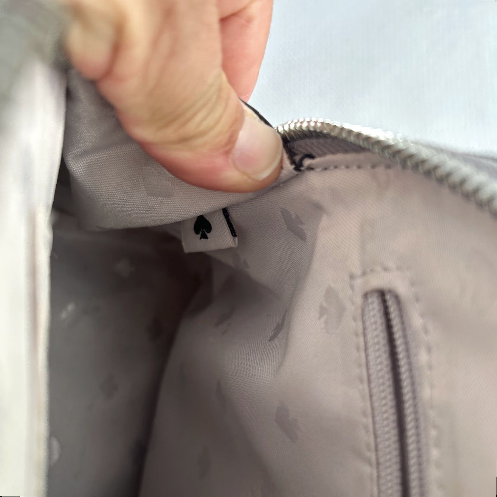 Vintage kate spade Patterson Drive Crossbody Satchel Purse Medium Dome Gray Leather Size ONE SIZE - 7 Thumbnail