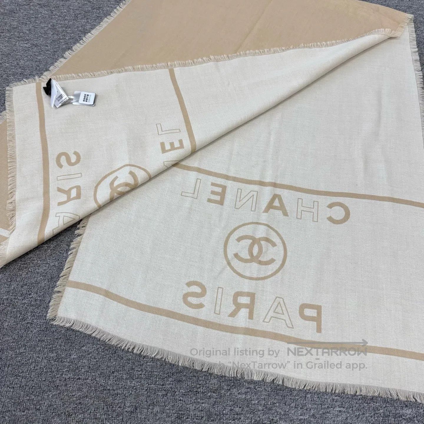 Chanel Chanel 25P double-C letter, cashmere scarf| Size ONE SIZE - 3 Thumbnail