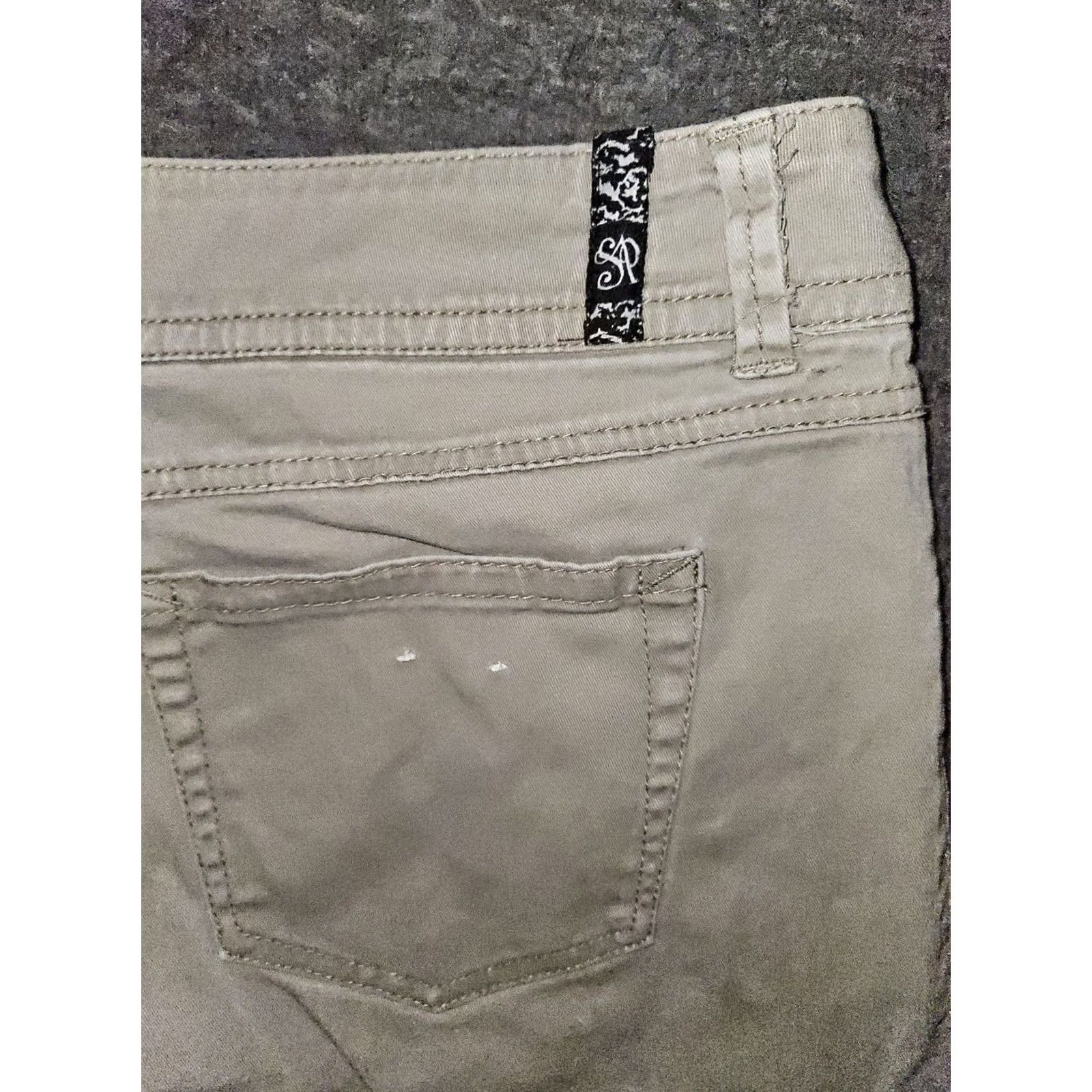 Southpole Southpole Straight Leg Pants Womens 13 Beige Low Rise Stretch Casual Hipster Khakis Mens? Womens Size 34" / US 12 / IT 48 - 7 Thumbnail