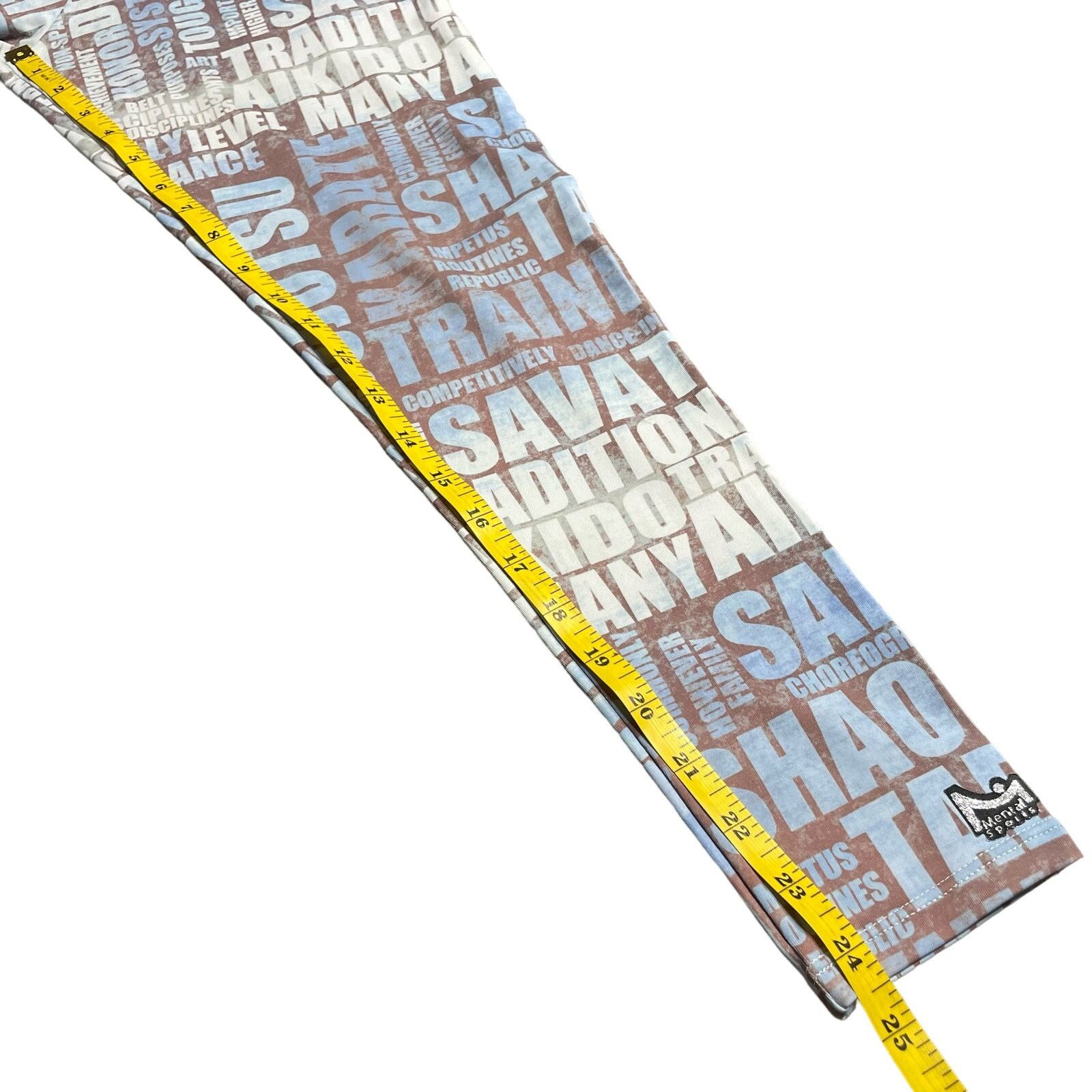 Other Mental Sports Word Print Leggings Size 30" / US 8 / IT 44 - 8 Thumbnail