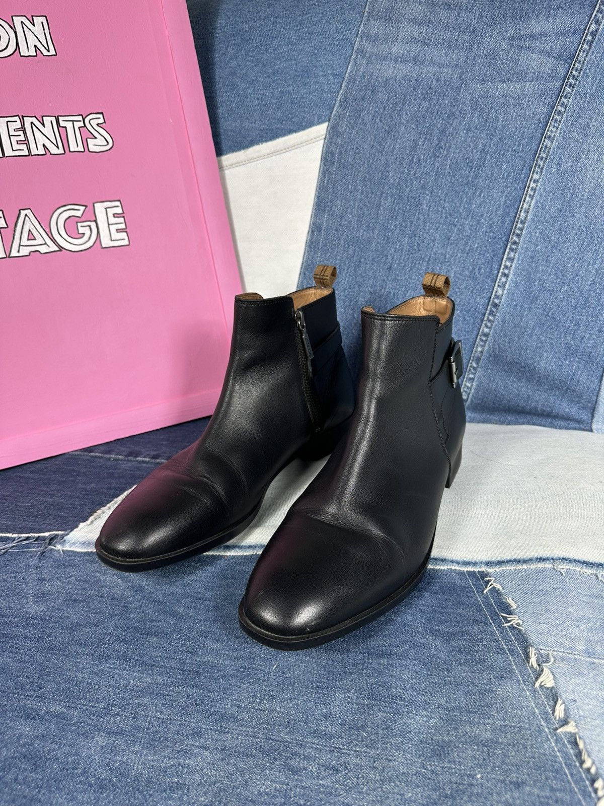 Barbour Barbour Chelsea Ankle Boots Black Leather Woman's Size US 11 / IT 41 - 18 Thumbnail