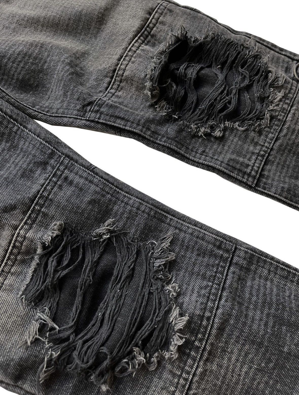 Blackmeans Blackmeans SS15 Yokoshima Damaged Denim Size US 30 / EU 46 - 4 Thumbnail