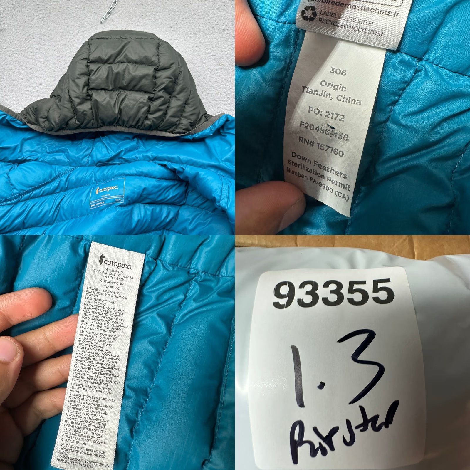 Cotopaxi Cotopaxi Men Jacket Hooded Down 800 Fill 3XL Puffer Nylon Zip Long Blue Gooseneck? Size US XXL / EU 58 / 5 - 9 Thumbnail