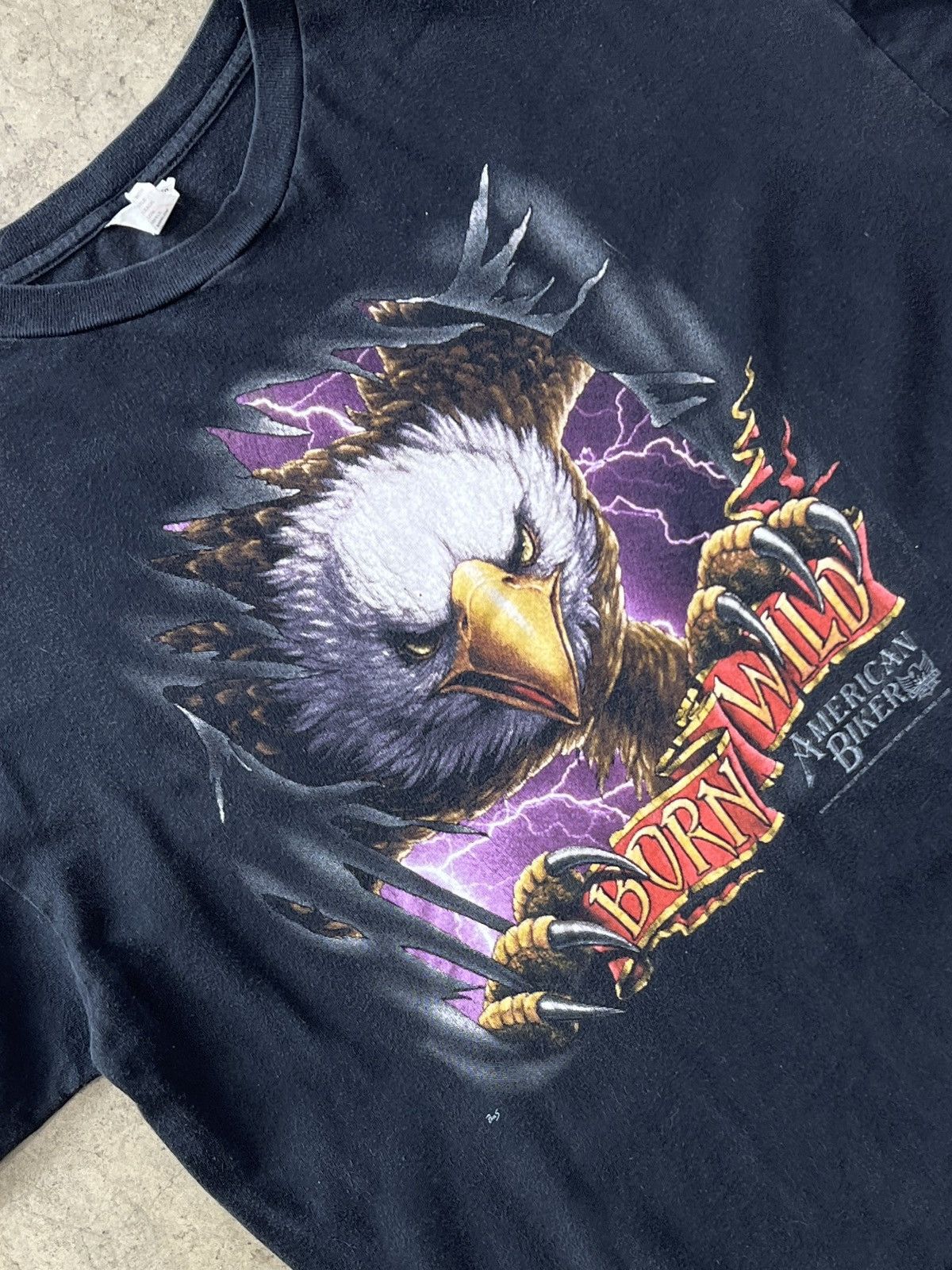 Harley Davidson Vintage 1992 American Biker Born Wild Eagle Breakthrough XL Size US XL / EU 56 / 4 - 1 Thumbnail