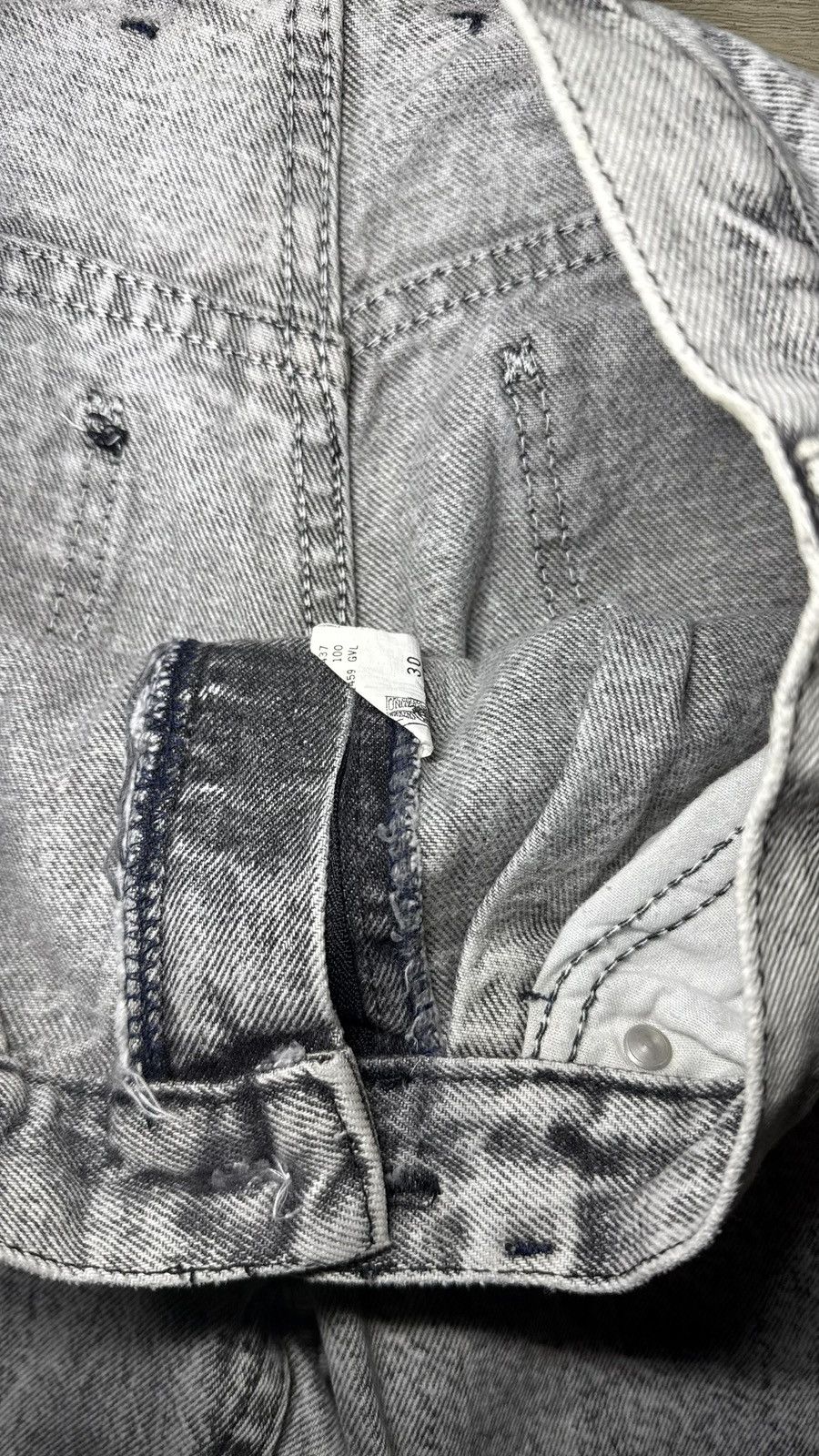 Lee Vintage 1990s Women’s Lee Acid Wash 30 x 30 Straight Denim Size 30" / US 8 / IT 44 - 3 Thumbnail