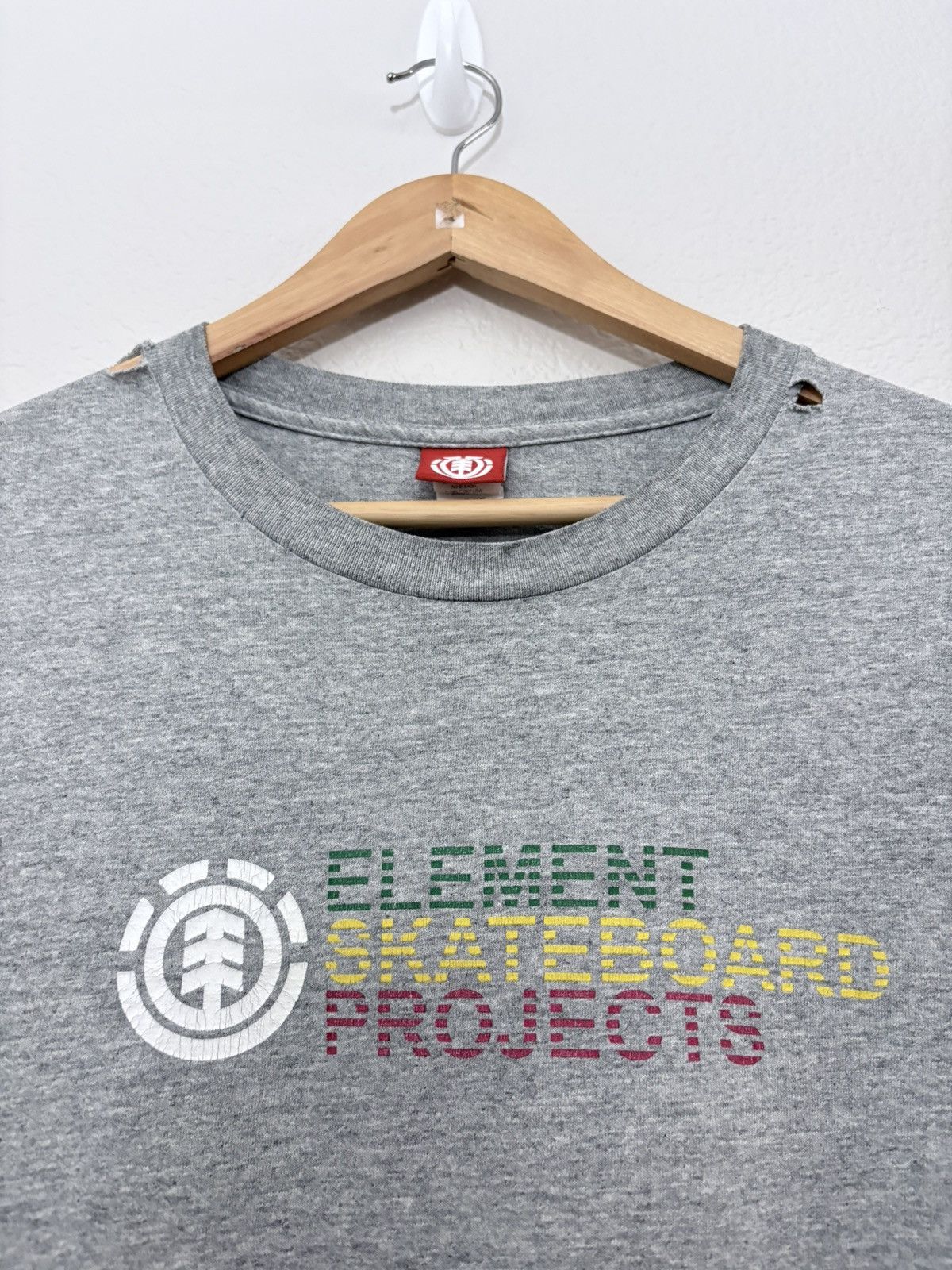 Vintage Vintage 00’s Element Skateboards Distressed Skate Tee Shirt Size US M / EU 48-50 / 2 - 3 Thumbnail