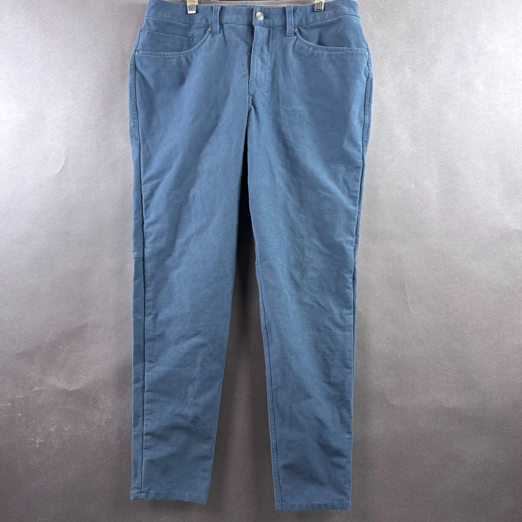 Lululemon Lululemon ABC Utilitech Slim Chino Pants Men 32x30 Blue Regular 5-Pocket Office Work Straight Front Cotton Blend Stretch Size US 32 / EU 48 - 2 Thumbnail