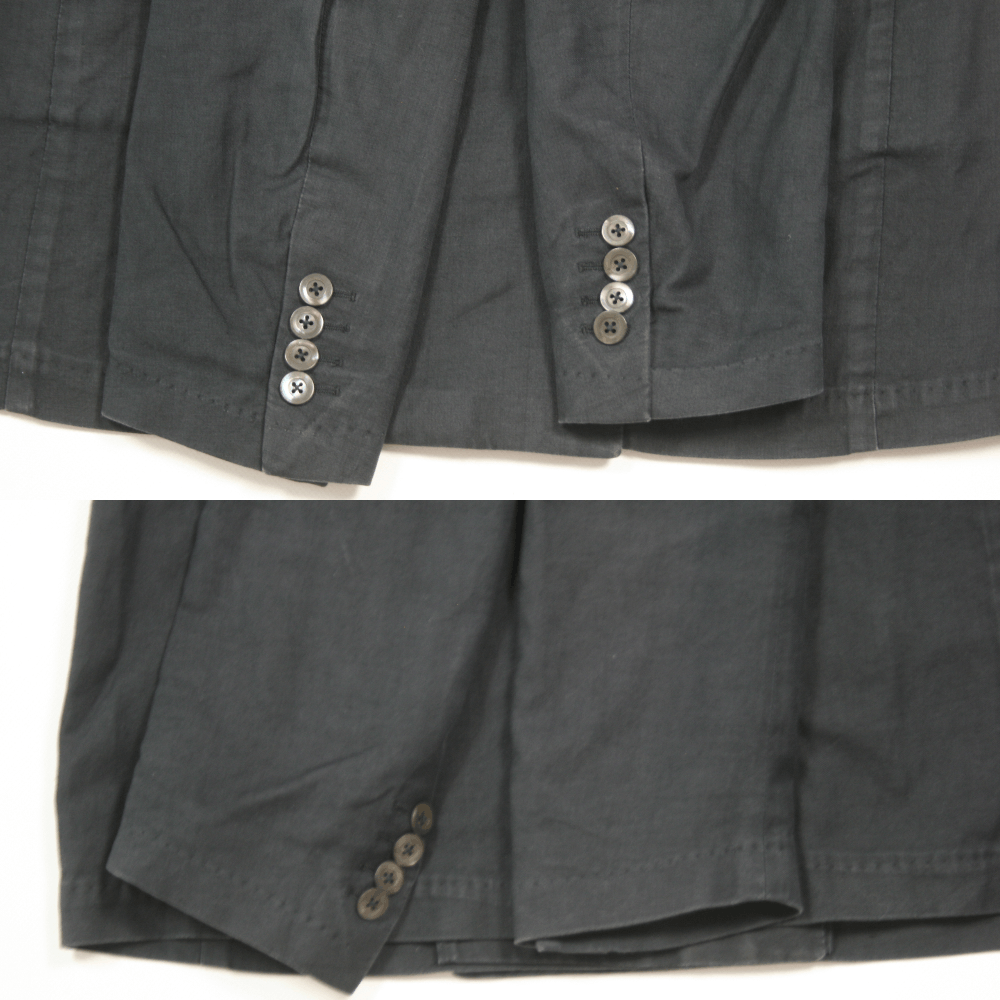 Dries Van Noten 00S Cotton Paper Garment Dyed D-B Oversize Blazer Vintage Size XS / US 0-2 / IT 36-38 - 11 Thumbnail