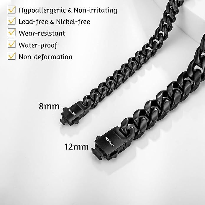 Other Men's cuban link chain bracelet 8inch Size ONE SIZE - 5 Thumbnail