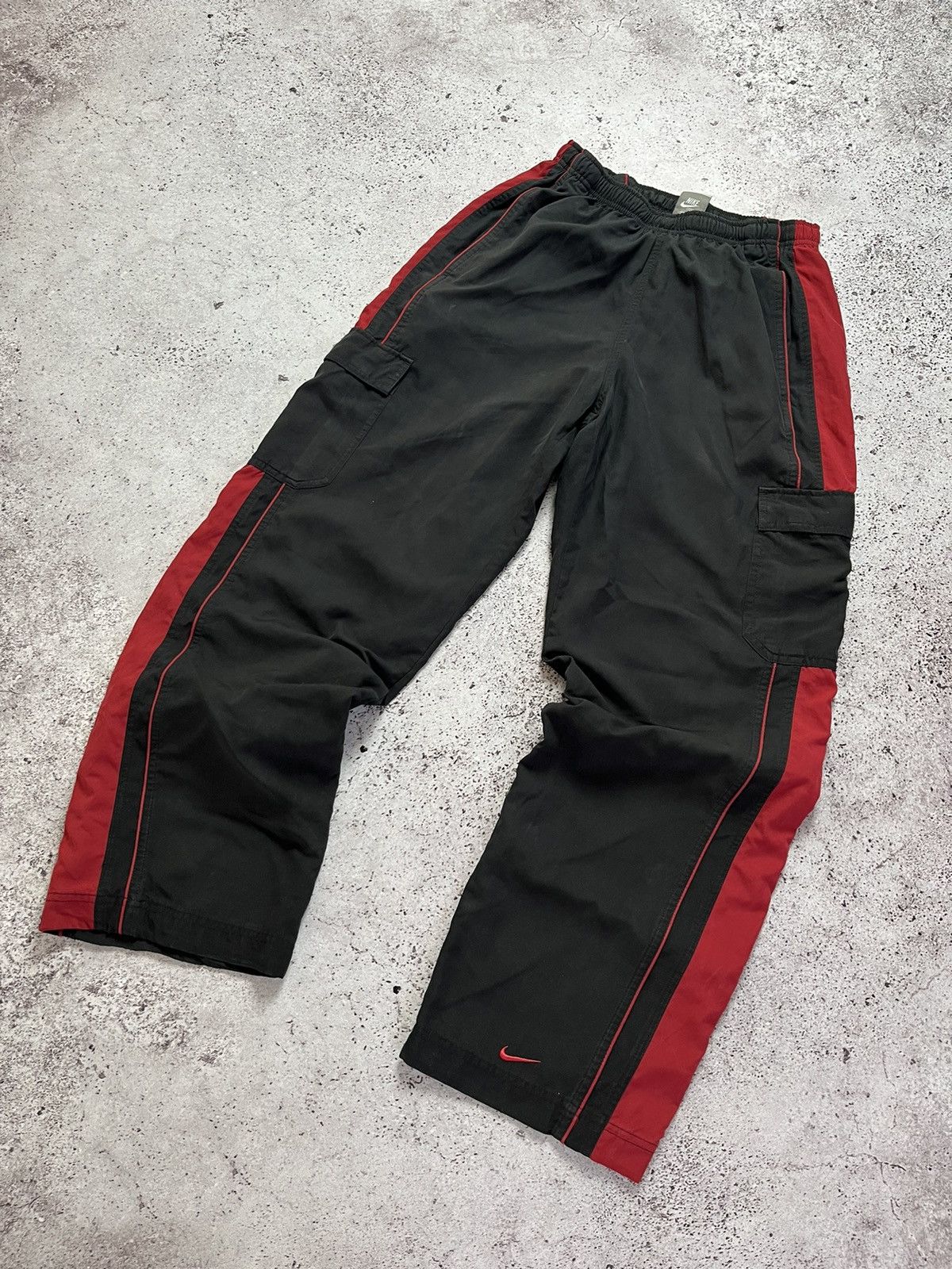 Nike × Vintage 🌽Vintage Nike Trackpants Nylon Y2K Style Drill Size US 32 / EU 48 - 1 Thumbnail