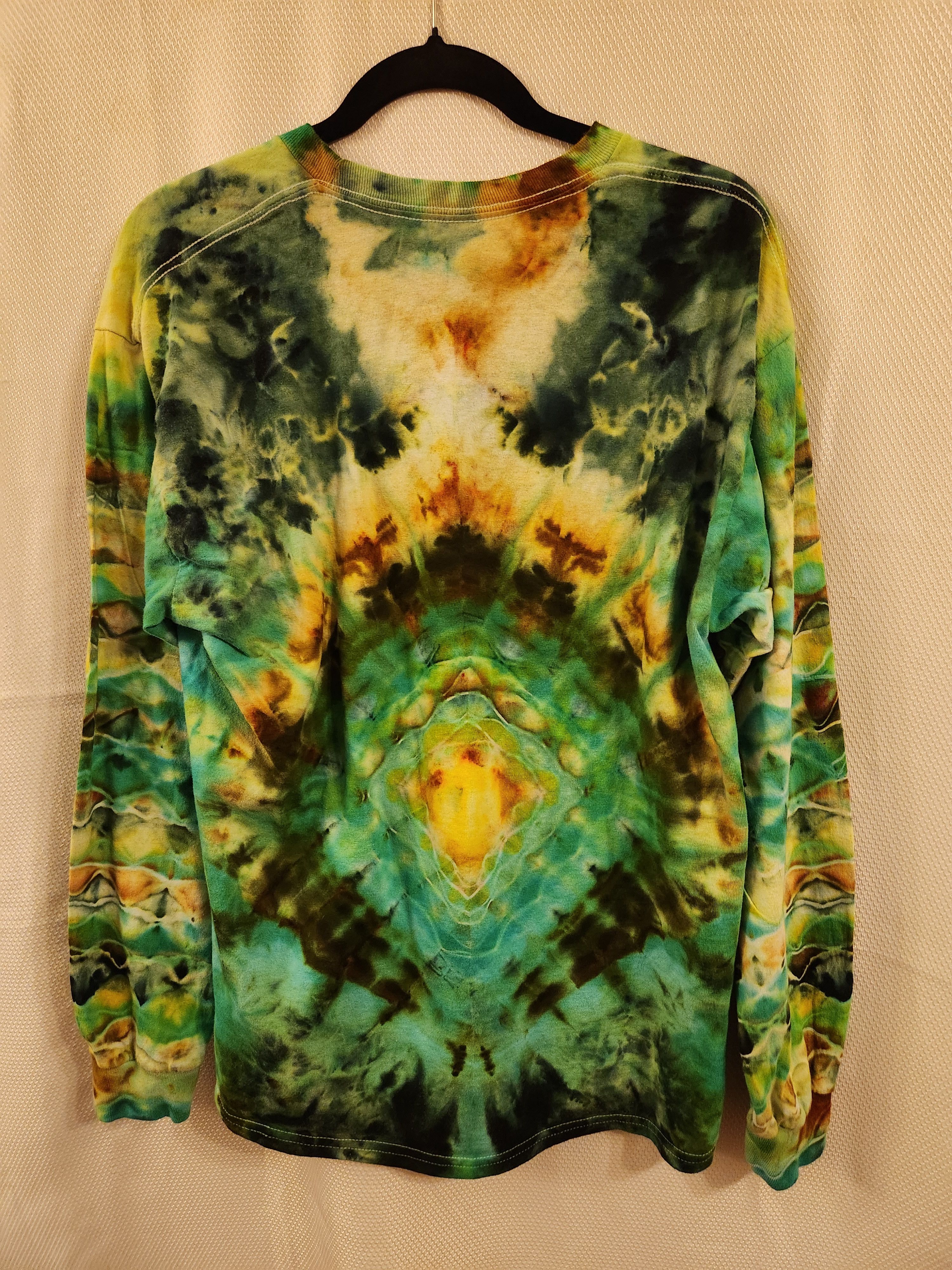 Gildan 100% Cotton Long Sleeve Tie Dye T-Shirt Size US L / EU 52-54 / 3 - 2 Thumbnail