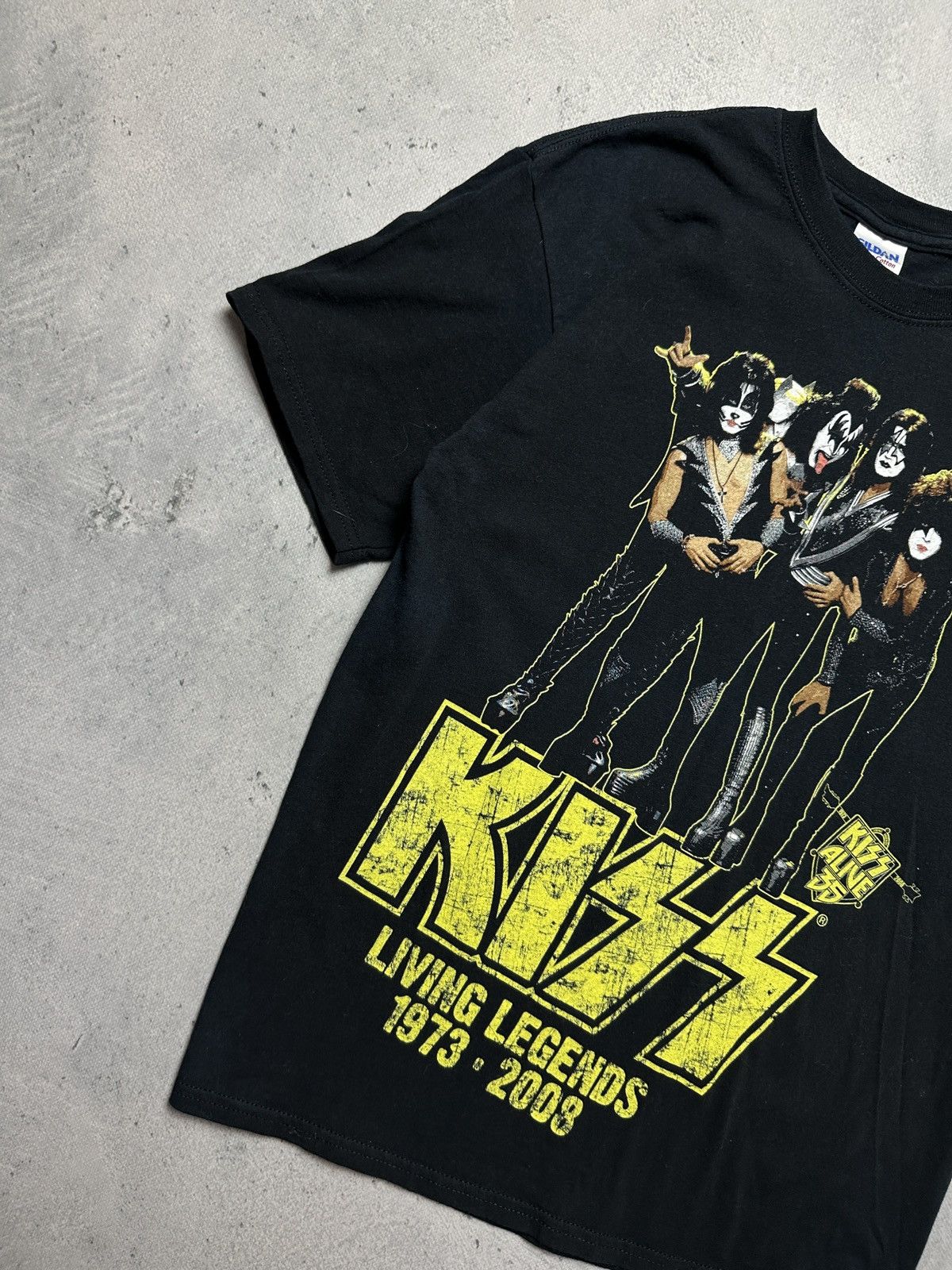 Band Tees 00s Vintage Kiss Alive 35 Living Legends 1973-2008 T-Shirt Size US M / EU 48-50 / 2 - 3 Thumbnail