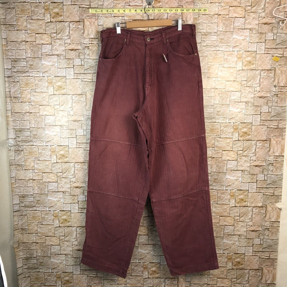 Japanese Brand Japanese Brand Purple vintage Casual Pants #A1038 Size US 32 / EU 48 - 1 Thumbnail