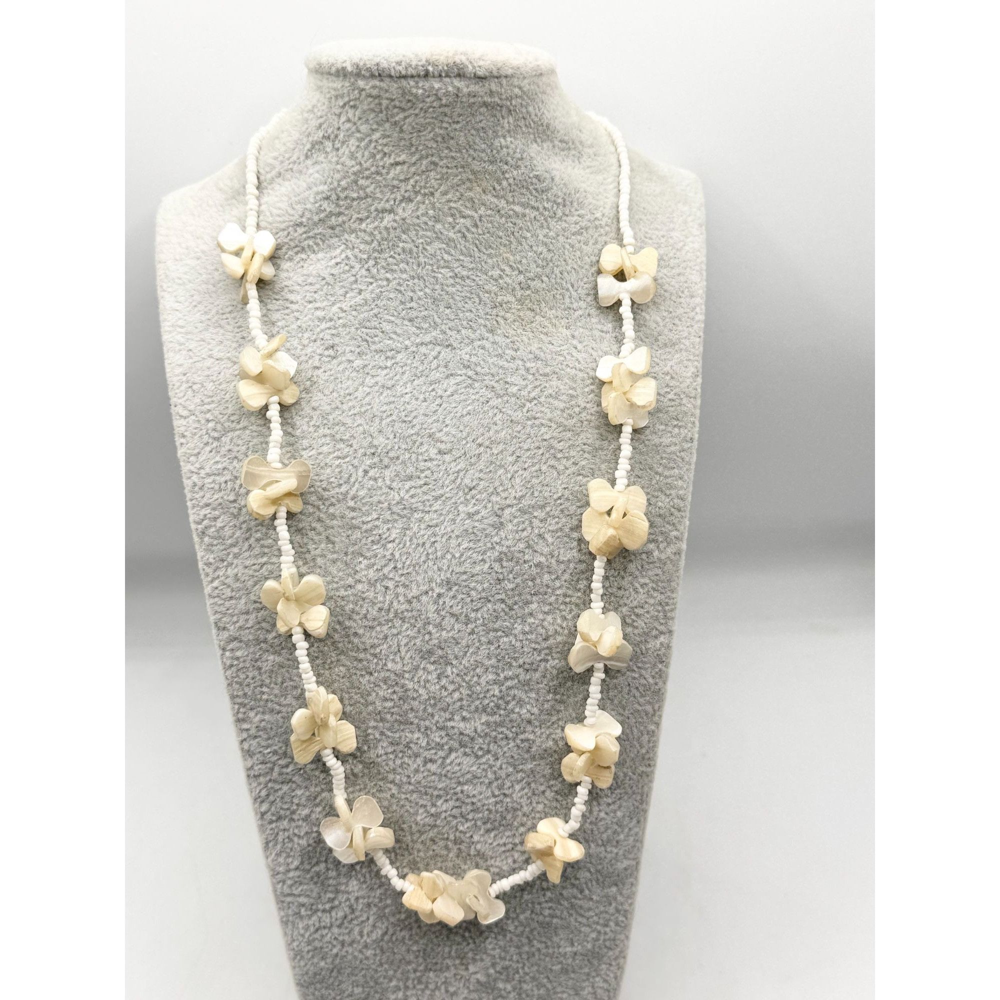 Vintage Vintage made in India Abalone shell Mother of Pearl Beaded N Size ONE SIZE - 2 Thumbnail