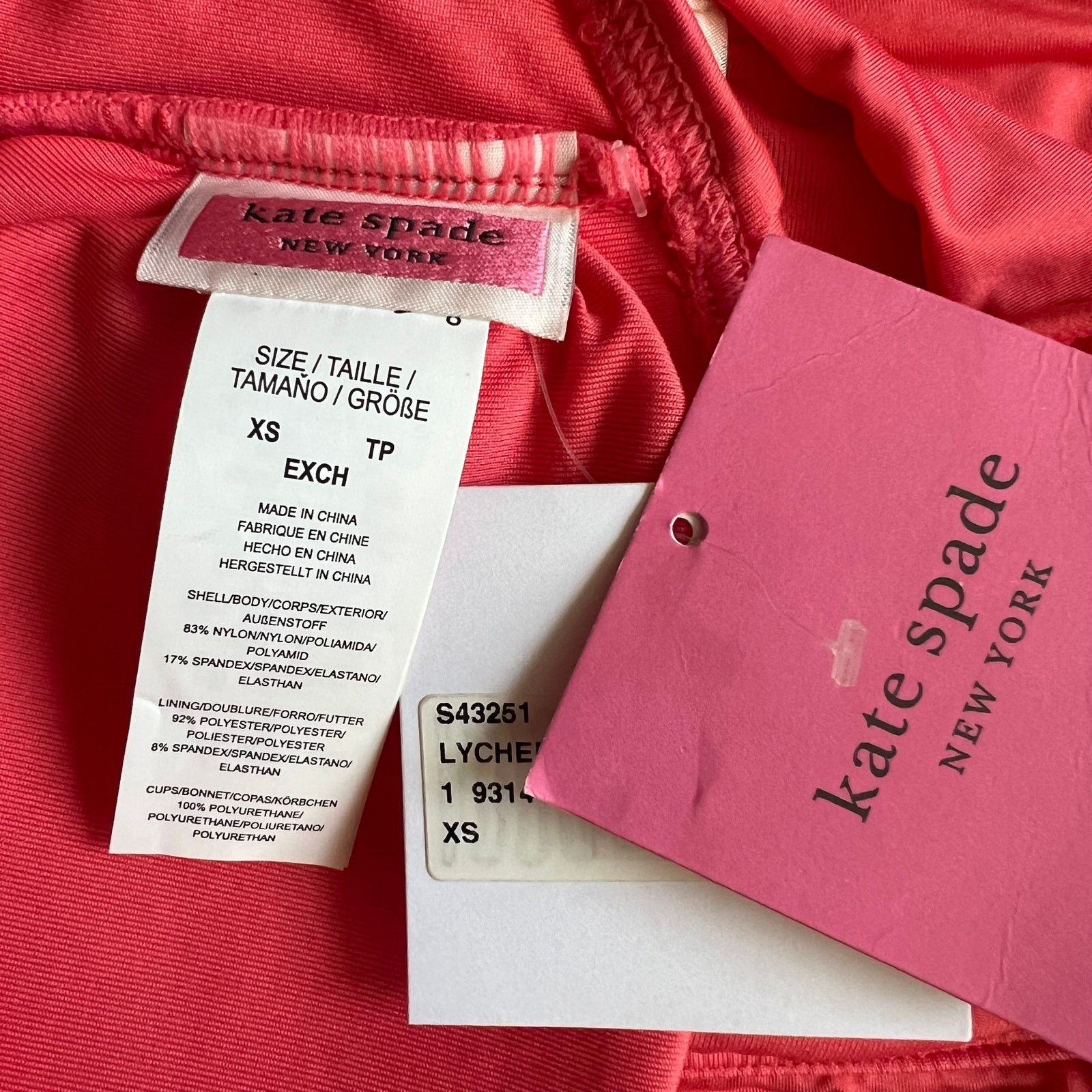 Kate Spade Kate Spade New York Lychee Bikini Bandeau Swim Top, XS Size ONE SIZE - 5 Thumbnail