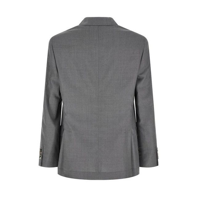Brunello Cucinelli BRUNELLO CUCINELLI $4400 Gray Hopsack Blazer New & Authentic Size US XL / EU 56 / 4 - 2 Thumbnail