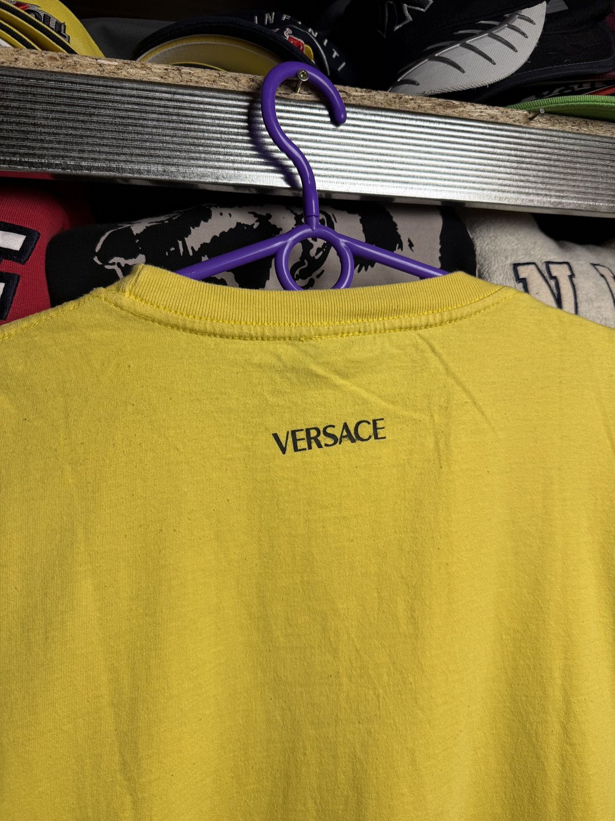 Versace Versace vintage Medusa tee big logo stripes Size US XXL / EU 58 / 5 - 10 Thumbnail