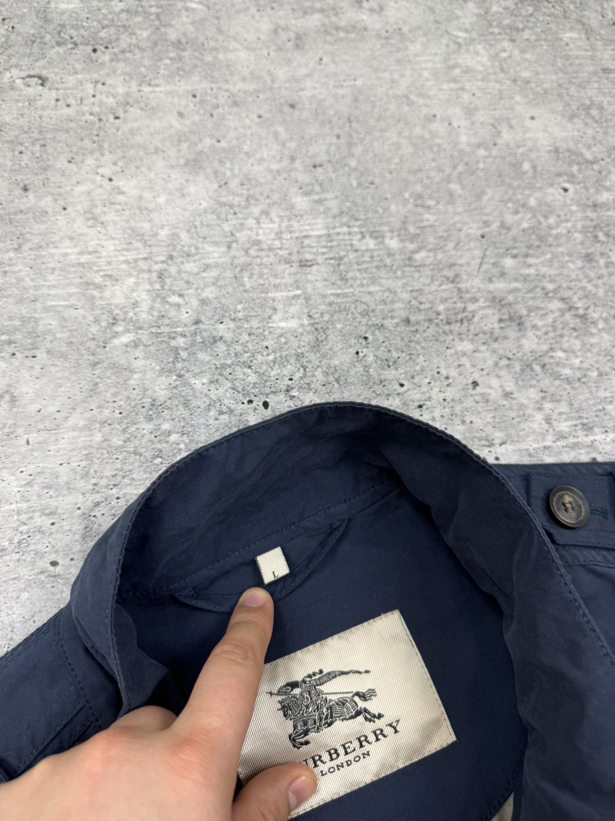 Burberry Burberry London Blue Nylon Jacket Multipocket Bomber Men L Size US L / EU 52-54 / 3 - 13 Thumbnail