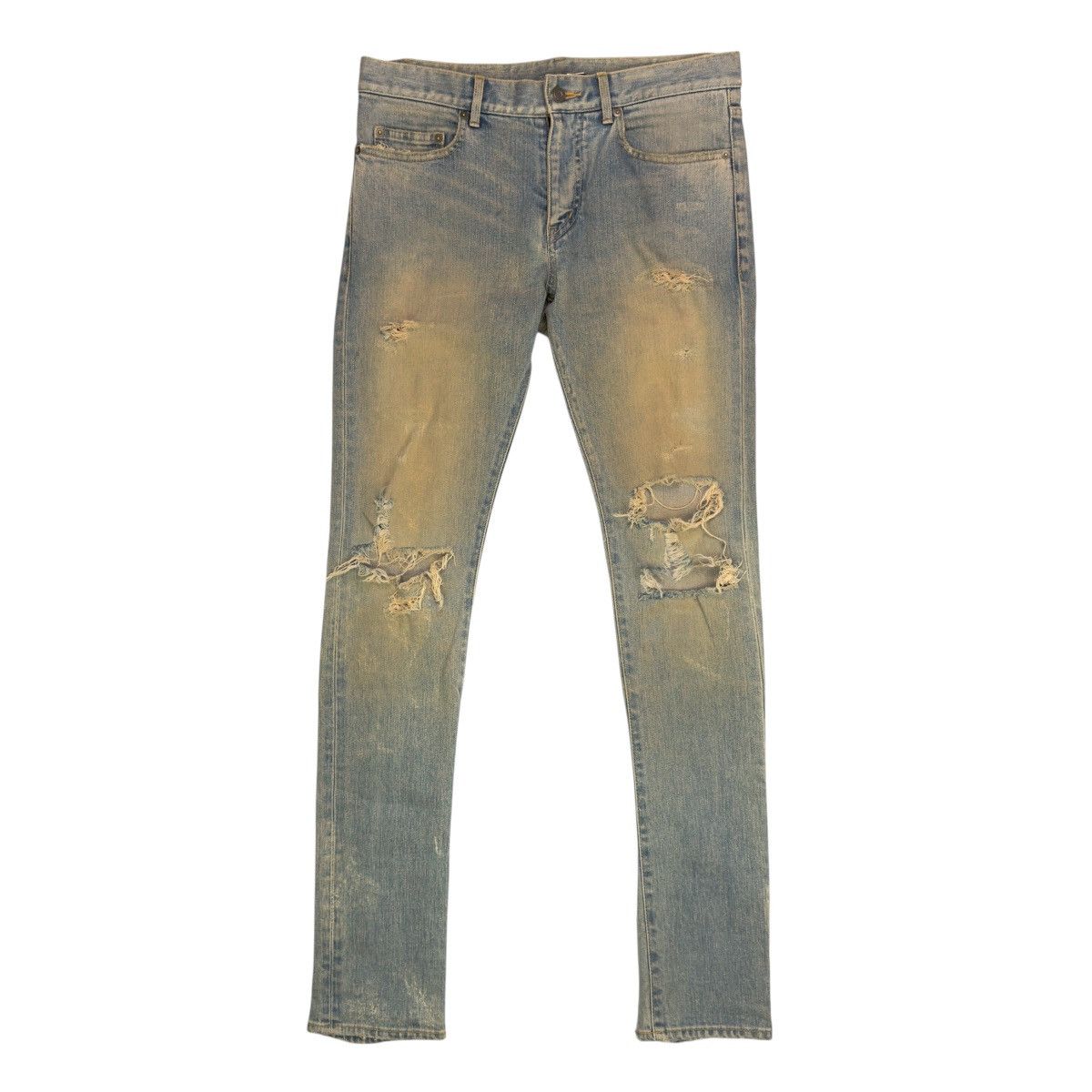 Saint Laurent Paris SAINT LAURENT PARIS FW14 CRASH D02 DENIM Size US 30 / EU 46 - 2 Thumbnail