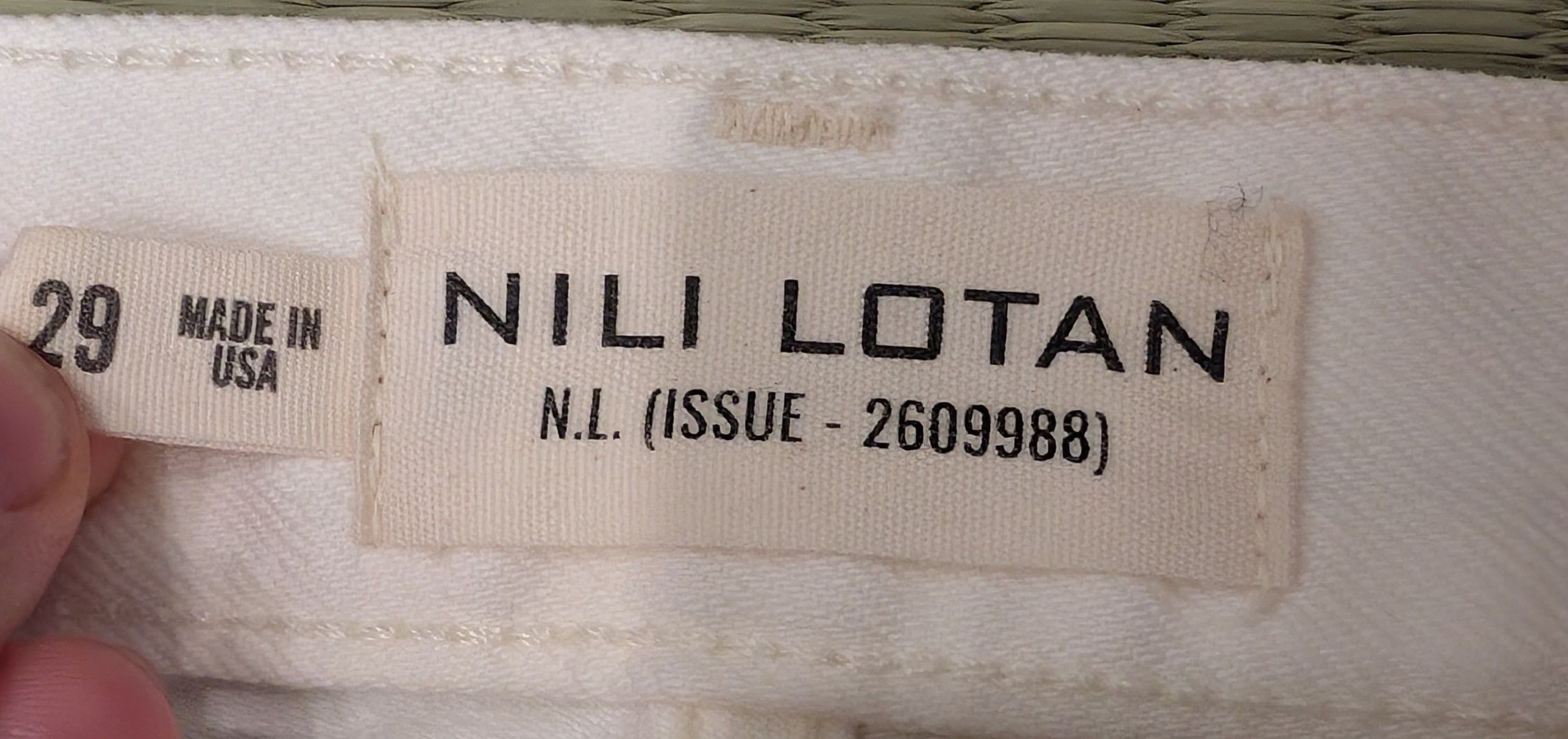 Nili Lotan Nili Lotan NL Issue 2609988 Juliet Pants Made in USA Size 29" - 3 Thumbnail