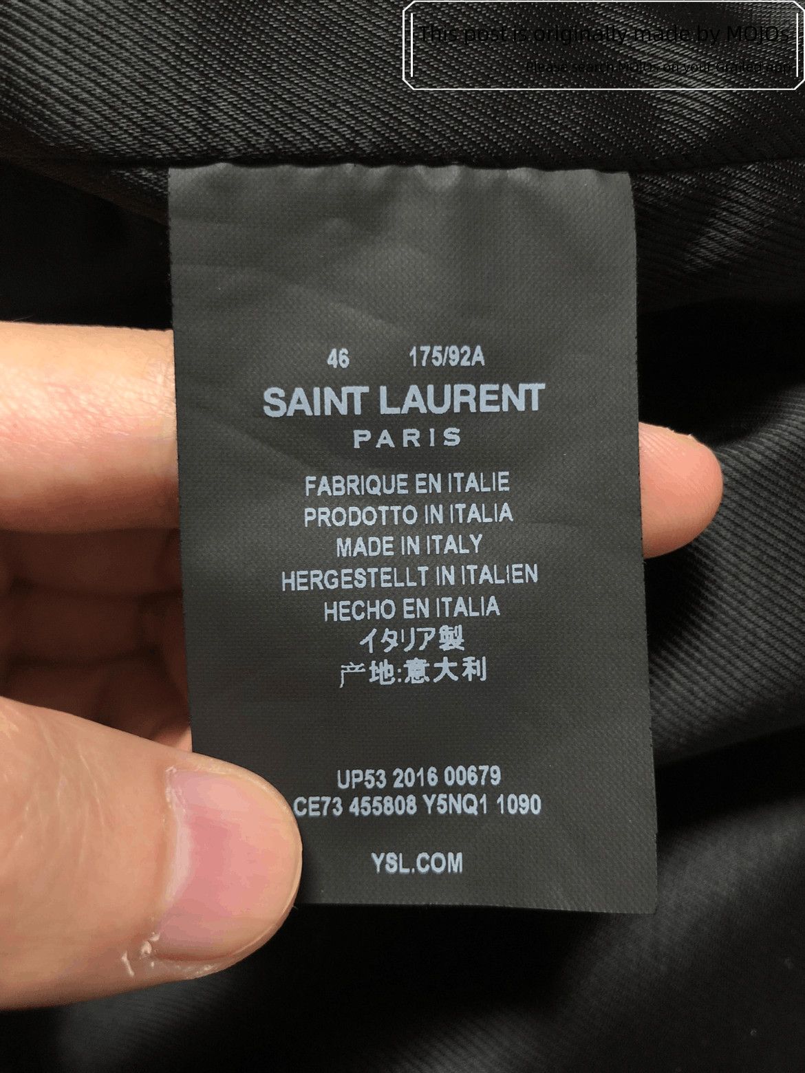 Saint Laurent Paris Sz 46 Saint Laurent Paris Leather Teddy Jacket Size US S / EU 44-46 / 1 - 8 Thumbnail