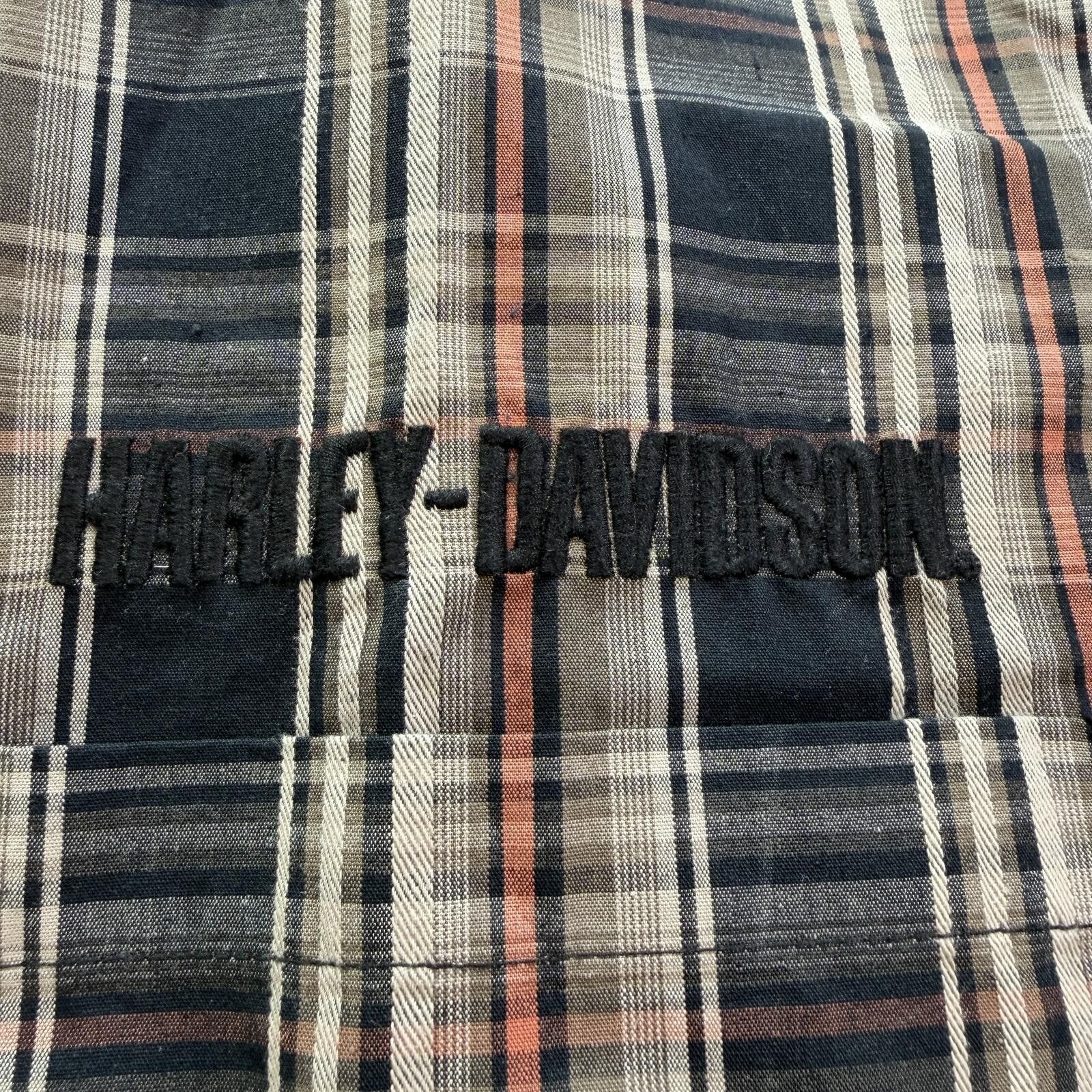 Harley Davidson Harley Davidson Plaid Button Up Shirt Mens 3XL Short Sleeve Size US XXL / EU 58 / 5 - 5 Thumbnail