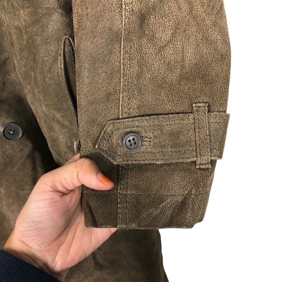 Japanese Brand 📌Vintage Leather Long Jacket Journal Standard Issey Miyake Size US M / EU 48-50 / 2 - 17 Thumbnail