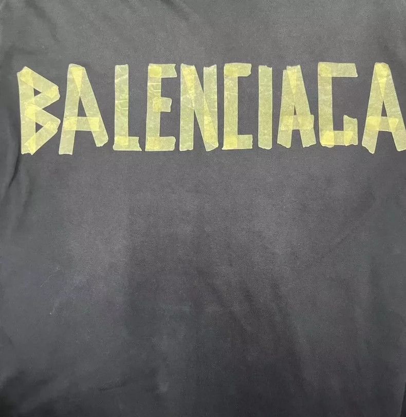 Balenciaga Tape Tape Made Old Short Sleeve T-Shirt Menswear