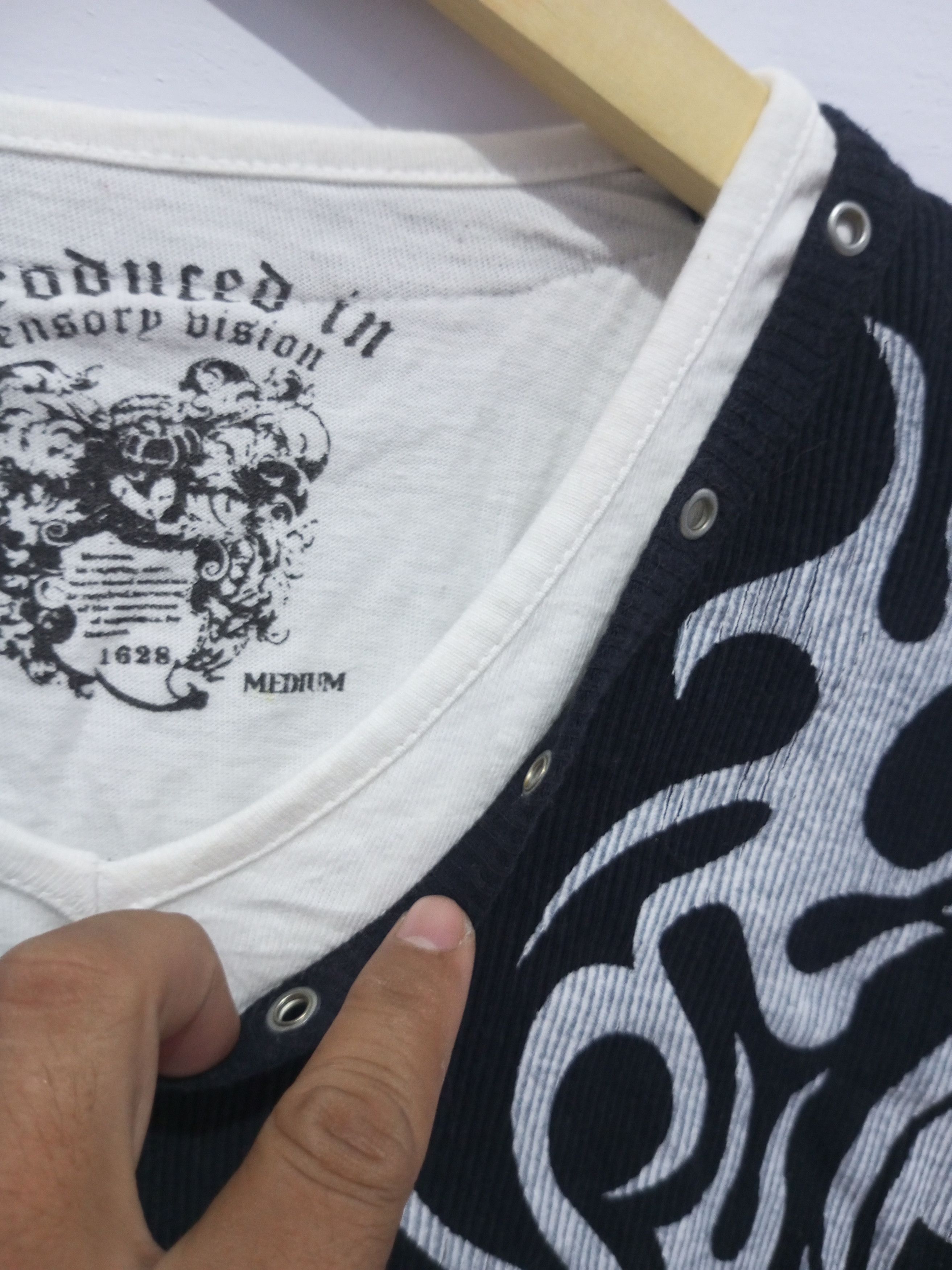 If Six Was Nine × Japanese Brand × Le Grande Bleu (L.G.B.) Japan sensory division poem double layer tribal Long sleeve Size US M / EU 48-50 / 2 - 2 Thumbnail