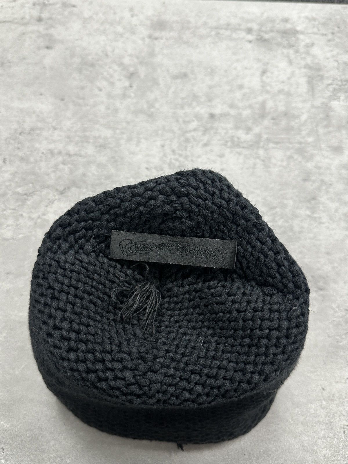Chrome Hearts Chrome Hearts Vintage Rolling Stones Lips Beanie Faded Black Size ONE SIZE - 6 Thumbnail