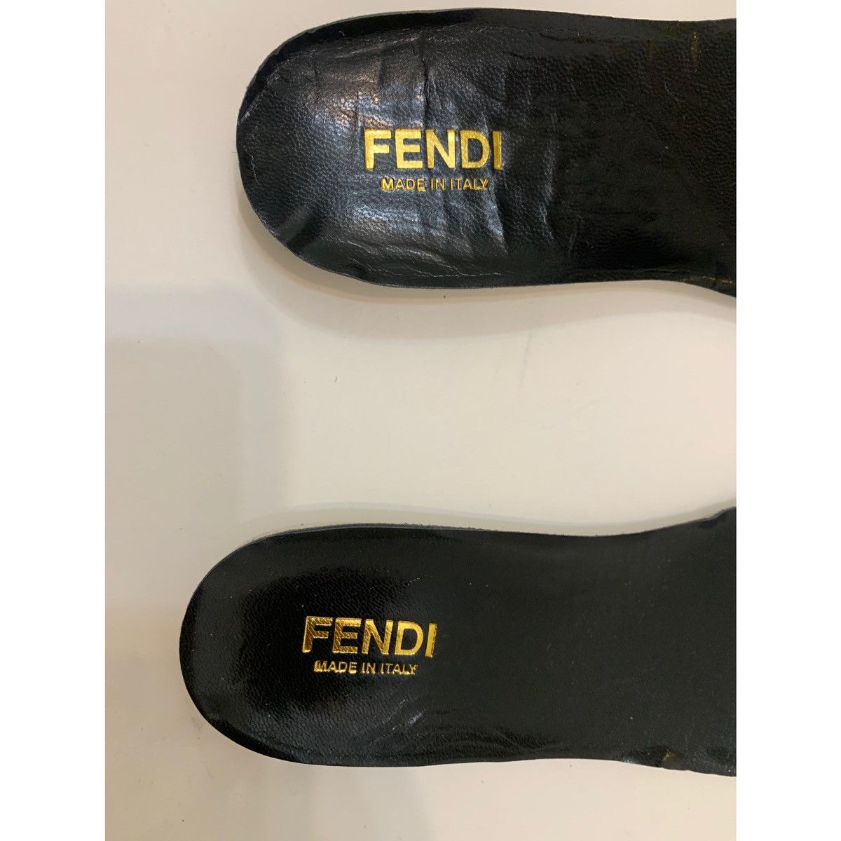 Fendi FENDI KIDS SAMPLE LEATHER WEDGE SNEAKERS Size US 4 / IT 34 - 10 Thumbnail
