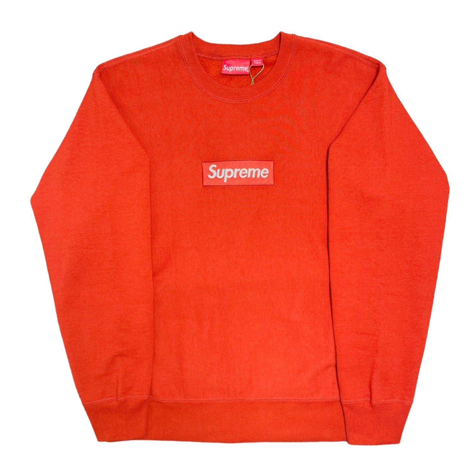 Supreme Supreme Washed Box Logo Crewneck Sweatshirt Brown | Grailed
