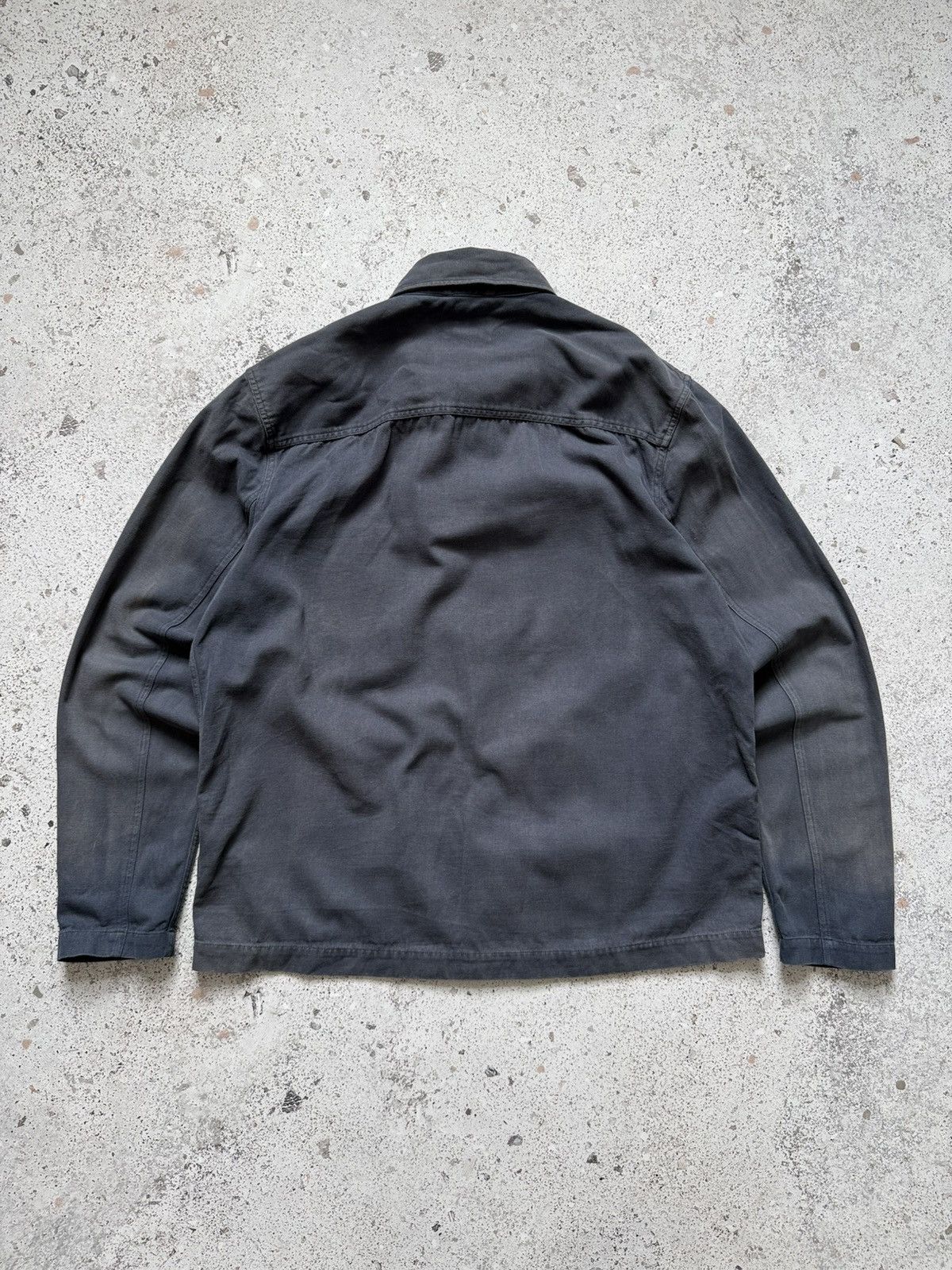 Albam Albam Chore Navy Striped Jacket Overshirt Size L Longsleeve Size US L / EU 52-54 / 3 - 9 Thumbnail