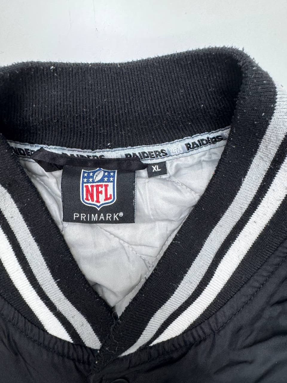 NFL NFL Raiders Bomber Jacket Black Quilted Varsity Size US XS / EU 42 / 0 - 7 Thumbnail
