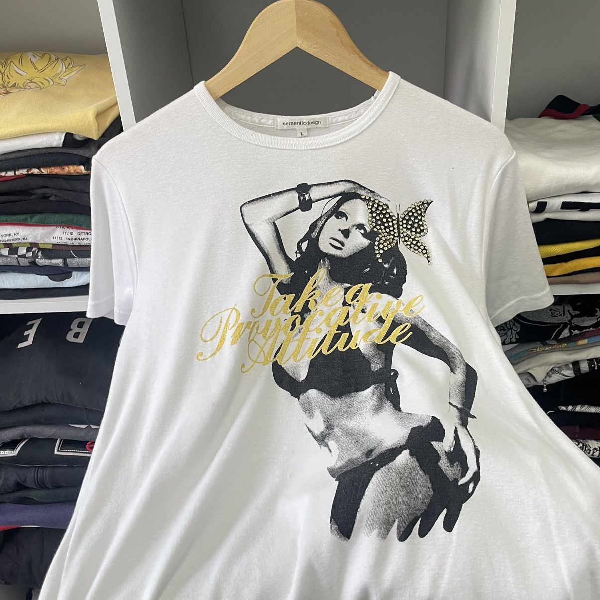 Hysteric Glamour 🇯🇵 SEMANTIC DESIGN SEXY LADIES HYSTERIC GLAMOUR INSPIRED TEES Size XS / US 0-2 / IT 36-38 - 2 Thumbnail