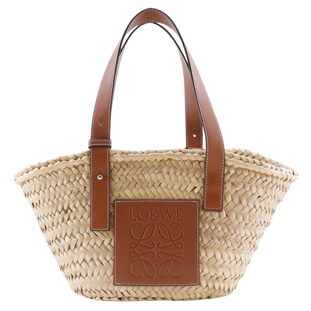 Loewe Loewe Basket Bag Raffia 2way Tote Bag Natural Material Tote Bag DUTY FREE for USA