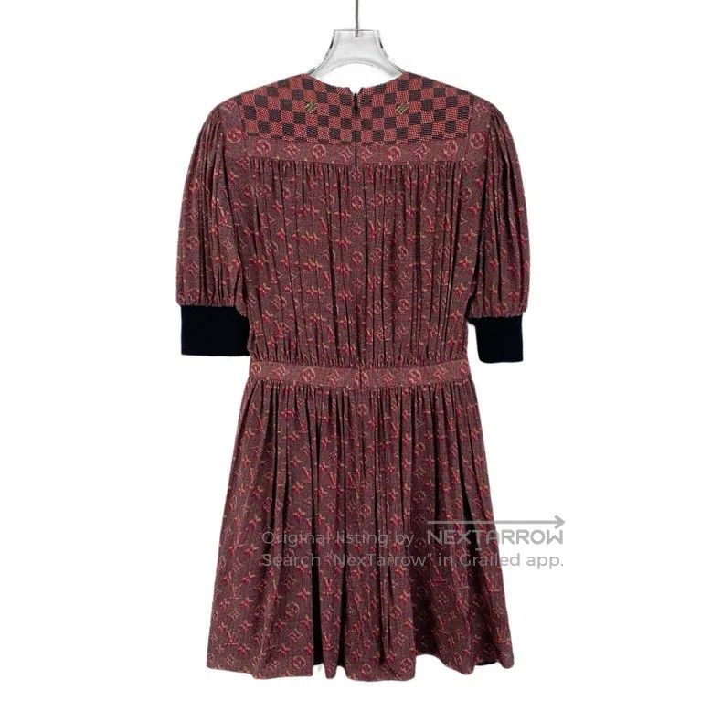 Louis Vuitton Louis Vuitton Red checkerboard logo presbyopic full print Size XS / US 0-2 / IT 36-38 - 2 Thumbnail